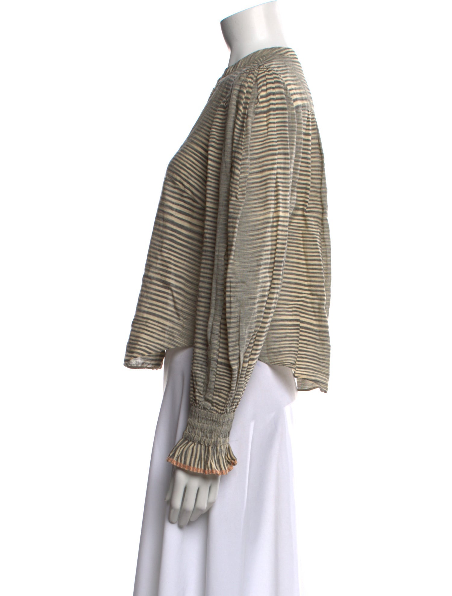 Ulla Johnson Striped Crew Neck Top