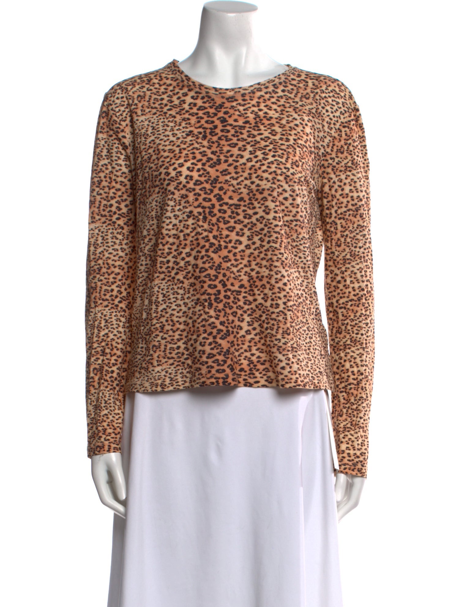Ulla Johnson Animal Print Crew Neck Top