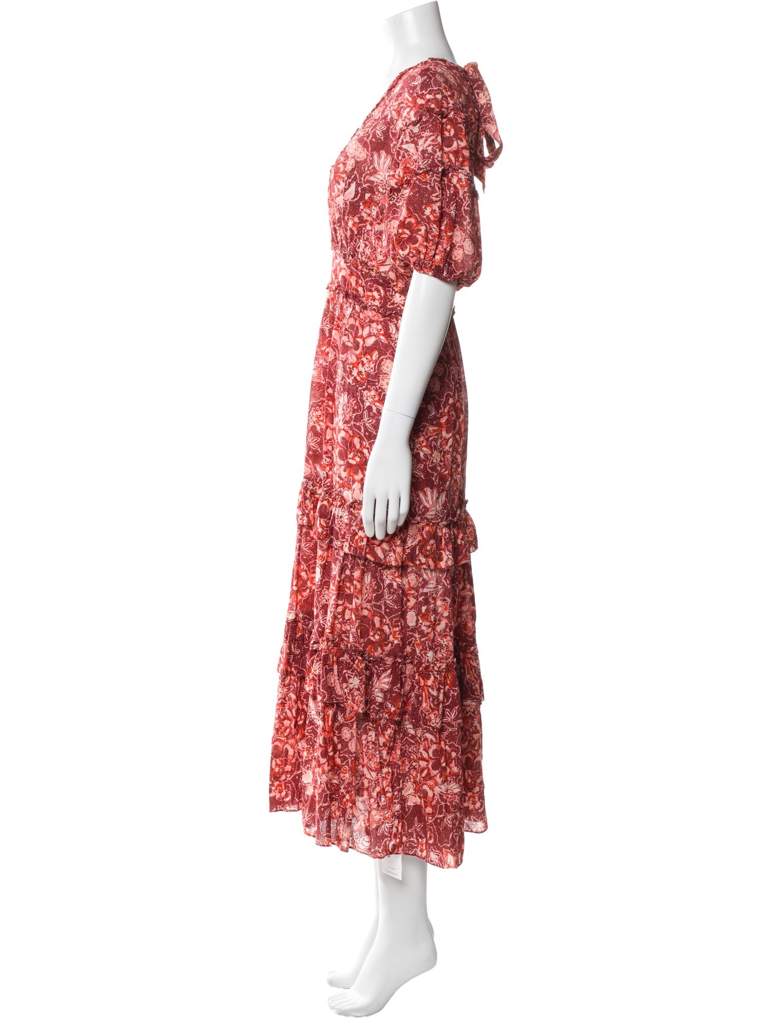 Ulla Johnson Floral Print Midi Length Dress