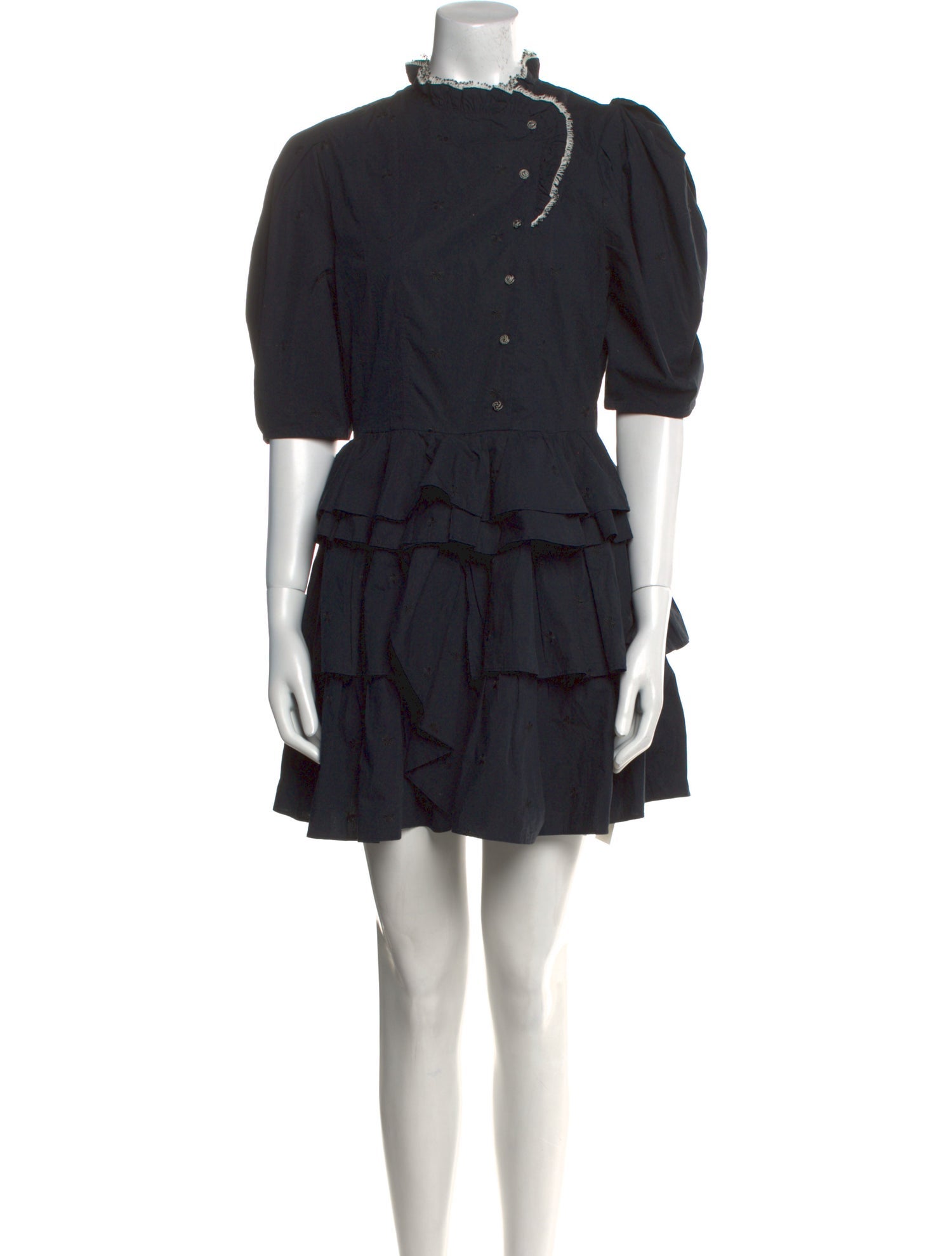 Ulla Johnson Mock Neck Mini Dress