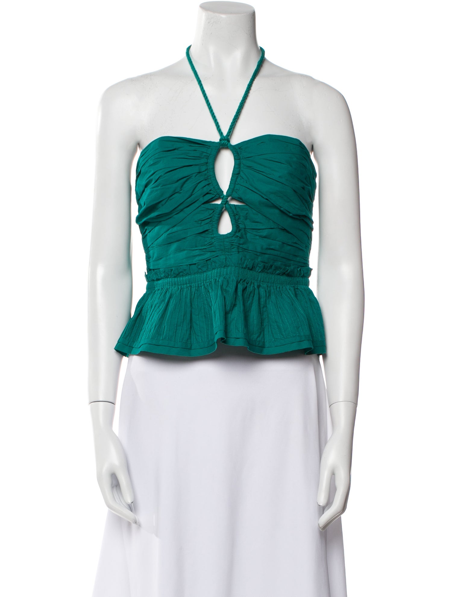 Ulla Johnson Halterneck Sleeveless Crop Top