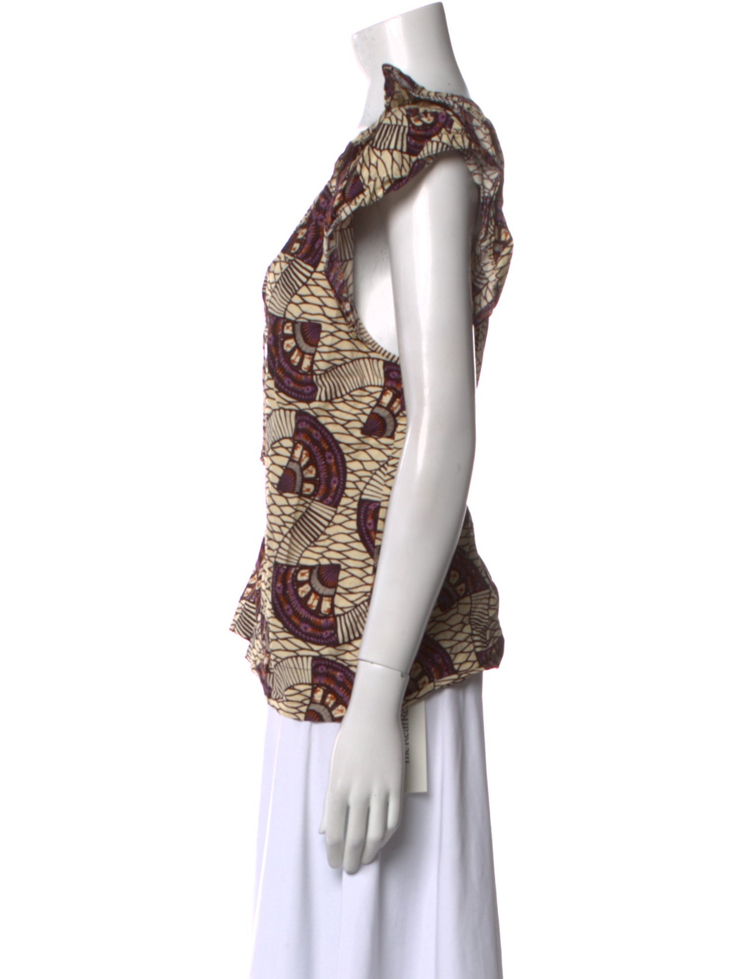 Ulla Johnson Printed V-Neck Blouse