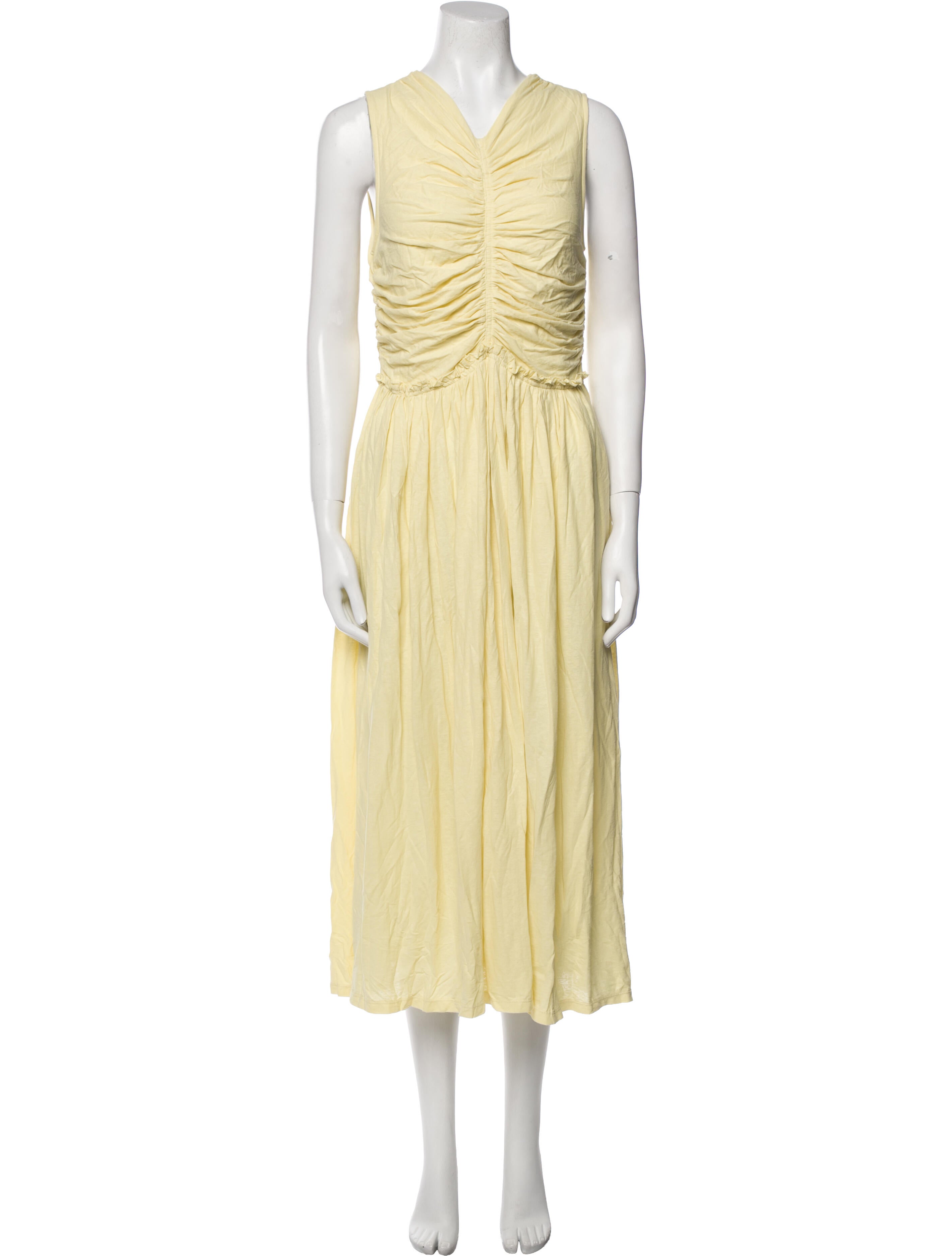 Ulla Johnson V-Neck Midi Length Dress