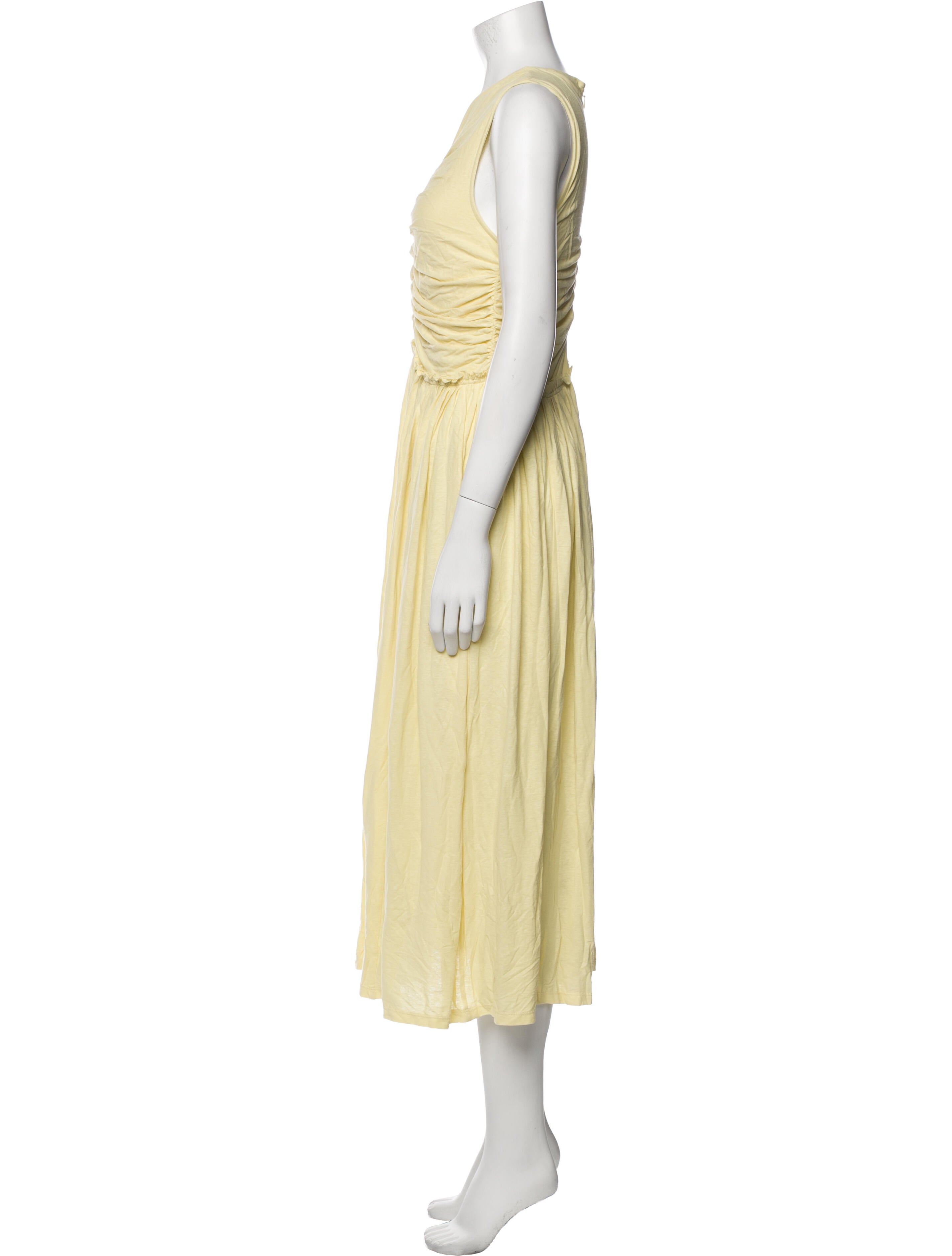 Ulla Johnson V-Neck Midi Length Dress