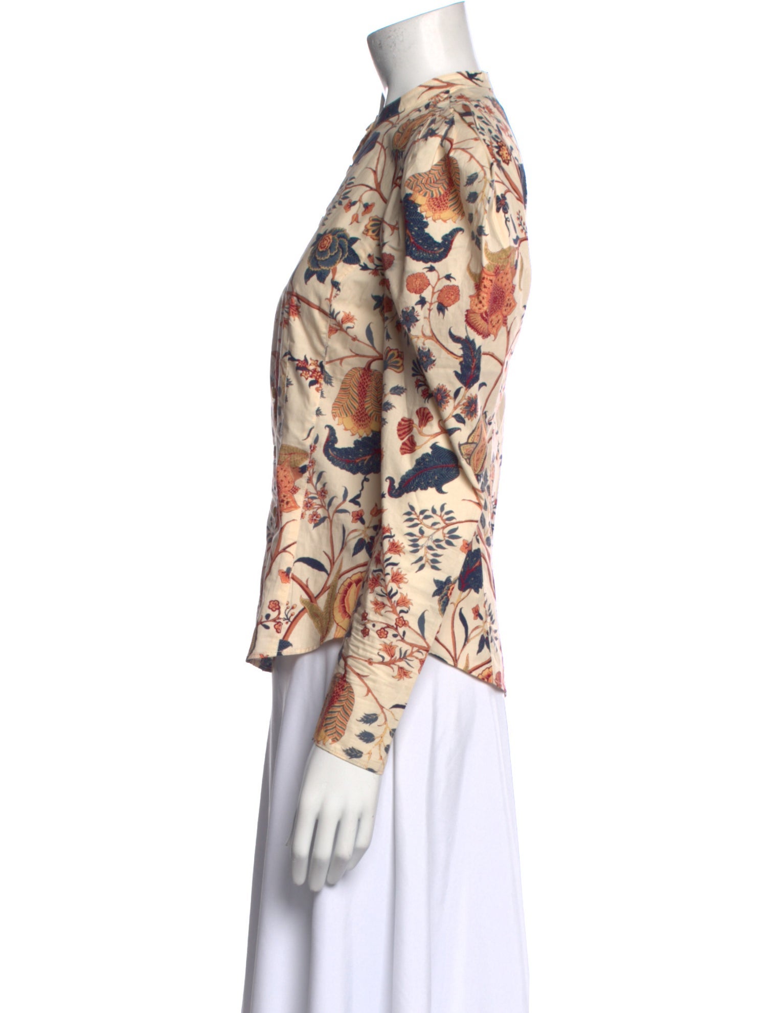 Ulla Johnson Printed Mock Neck Blouse