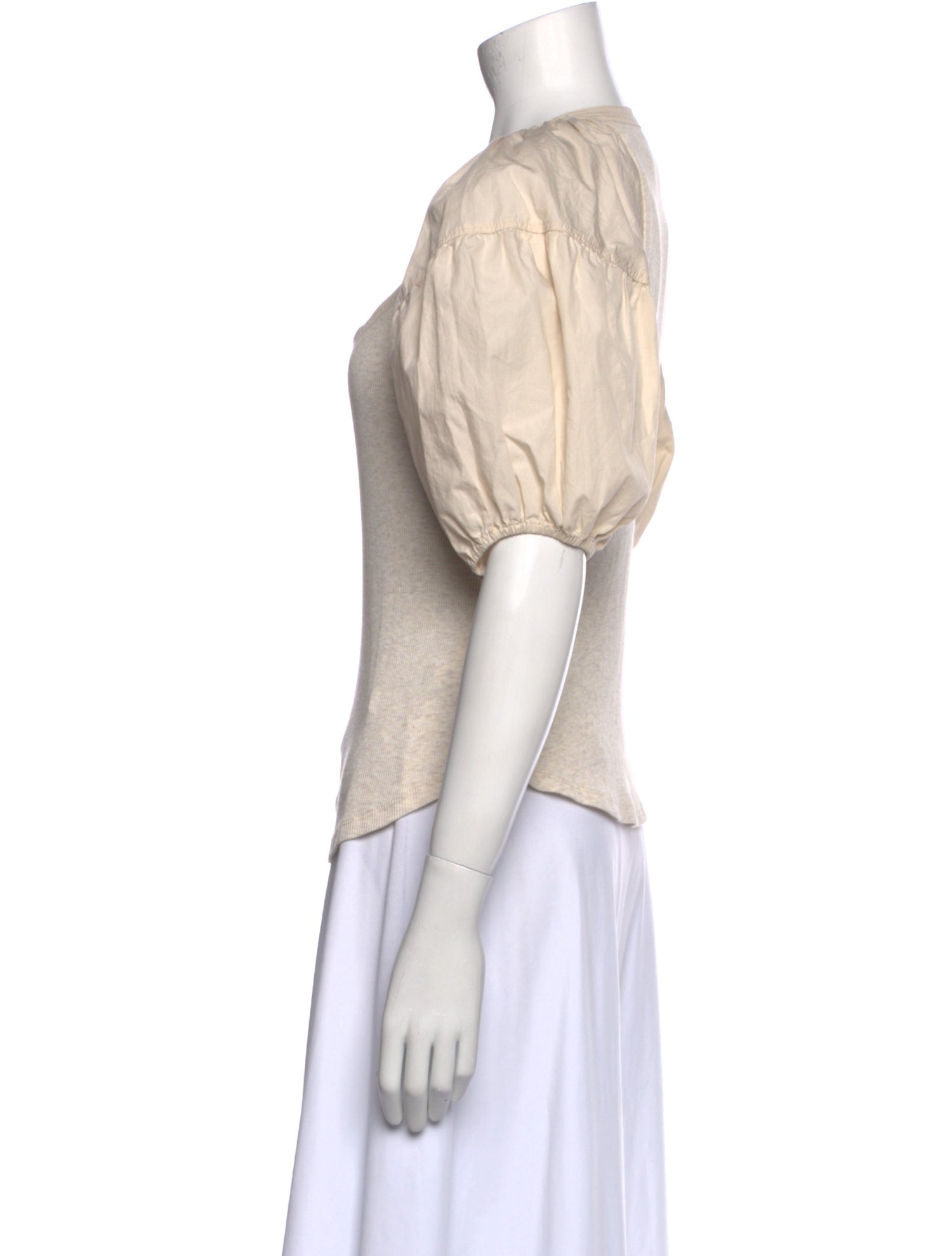 Ulla Johnson Scoop Neck Short Sleeve Top