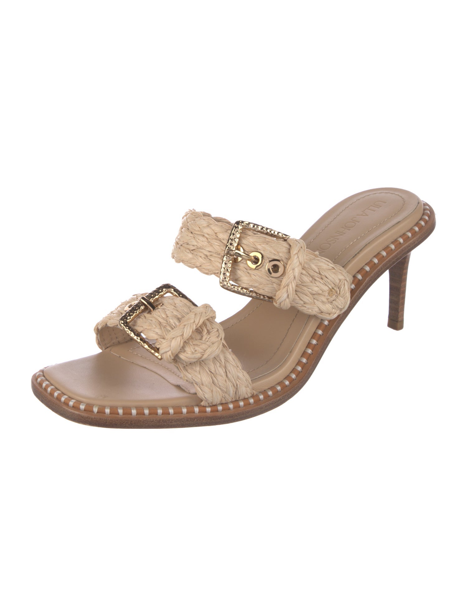 Ulla Johnson Raffia Slides