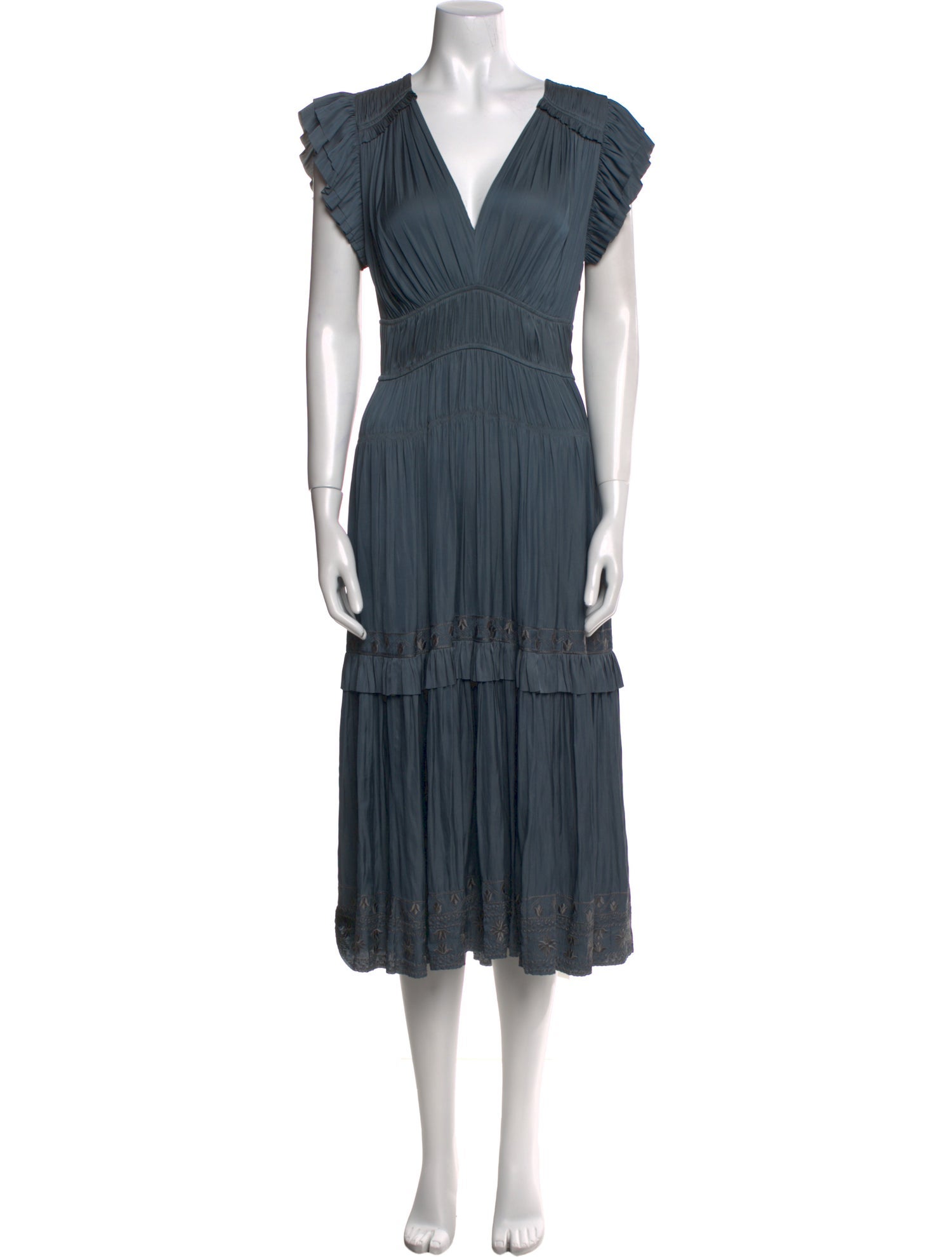 Ulla Johnson V-Neck Long Dress