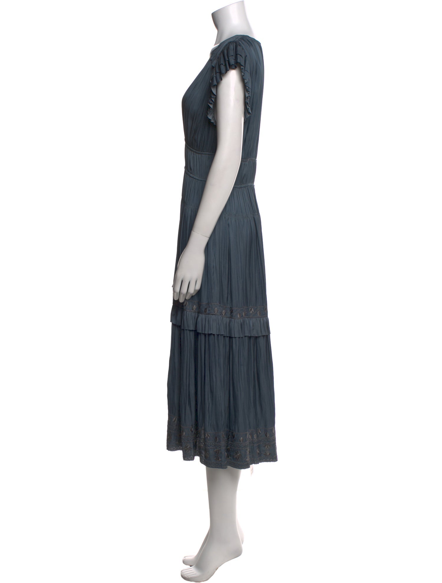 Ulla Johnson V-Neck Long Dress
