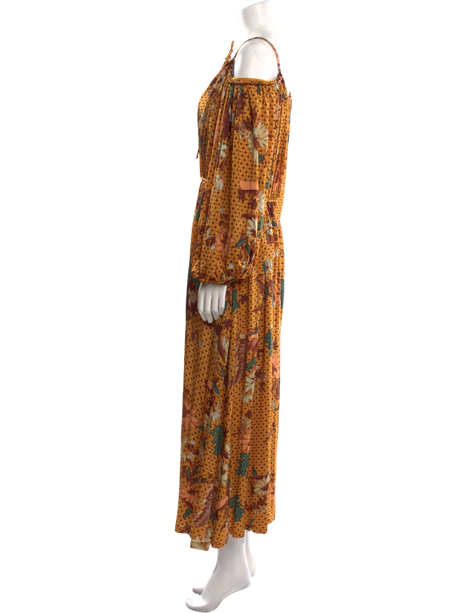 Ulla Johnson Floral Print Midi Length Dress
