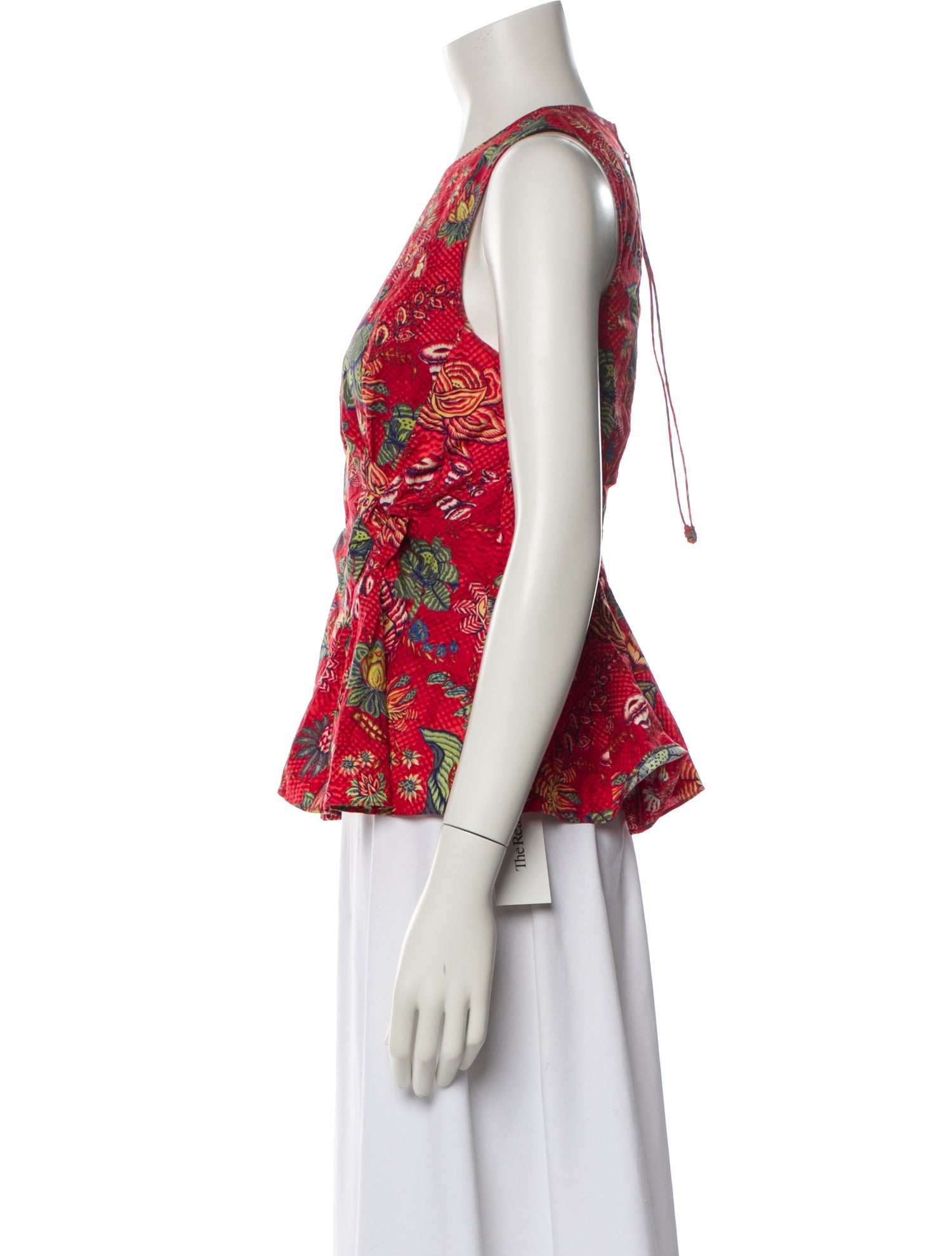 Ulla Johnson Floral Print V-Neck Blouse