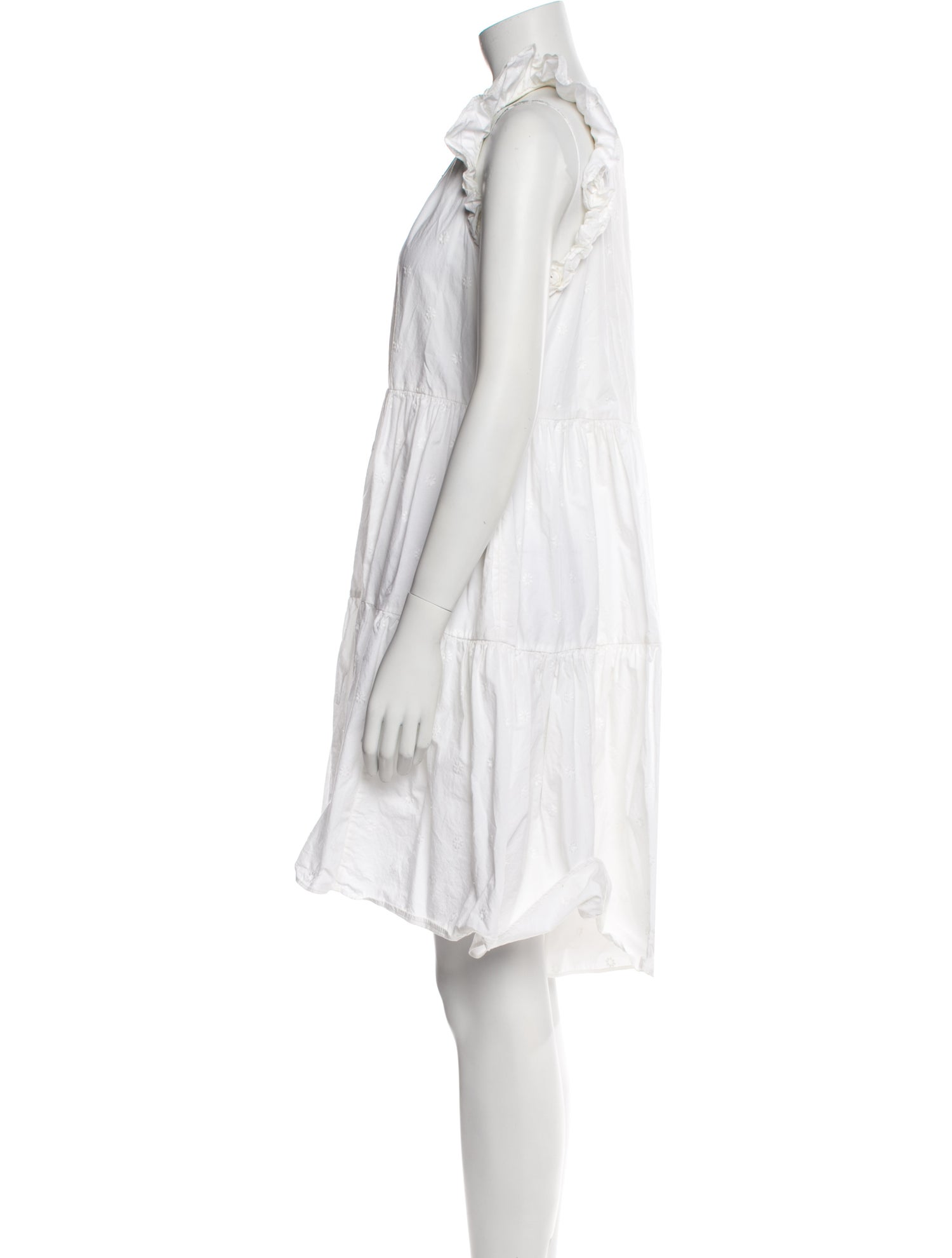 Ulla Johnson Mock Neck Knee-Length Dress