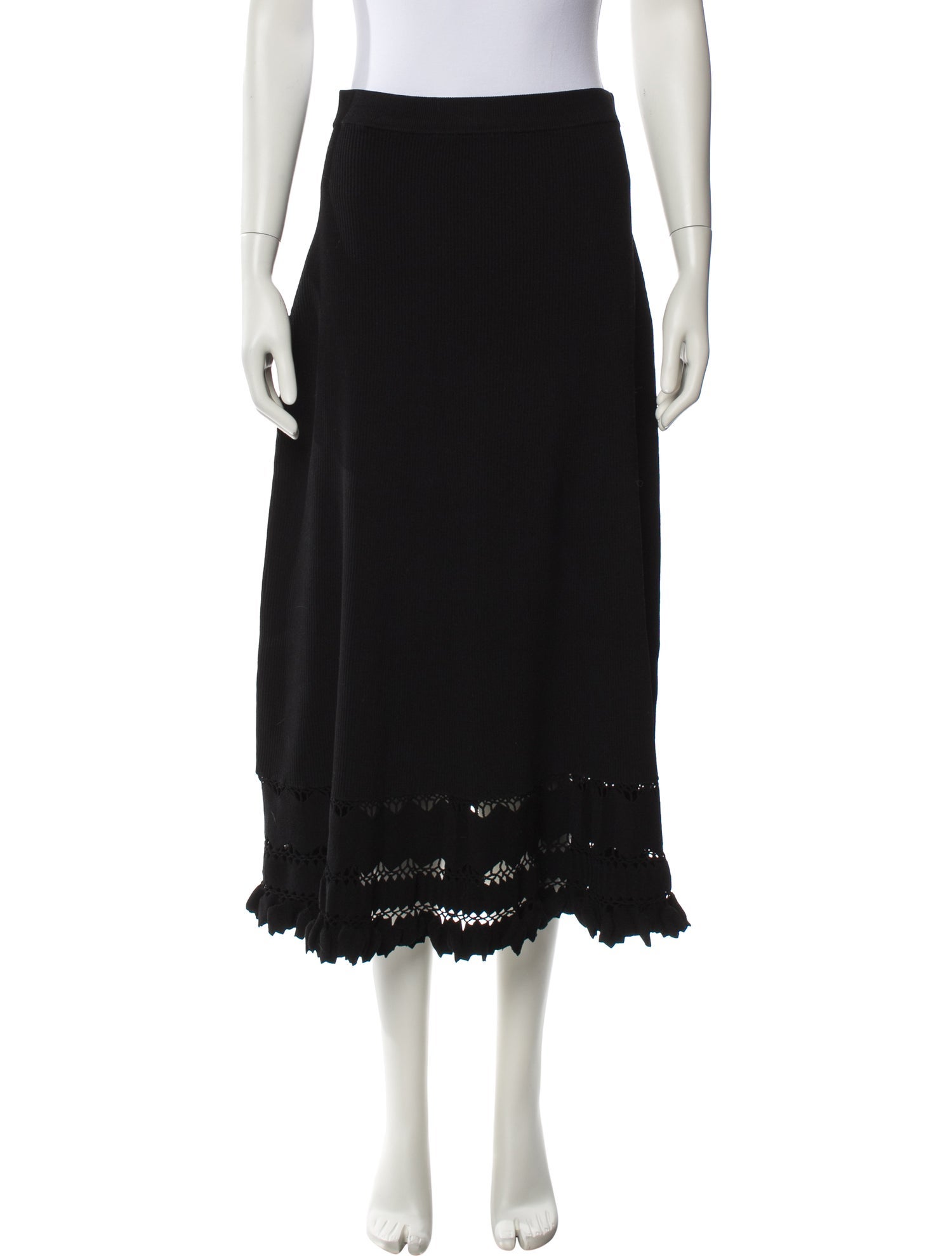 Ulla Johnson Ruffle Embellishment Midi Length Skirt