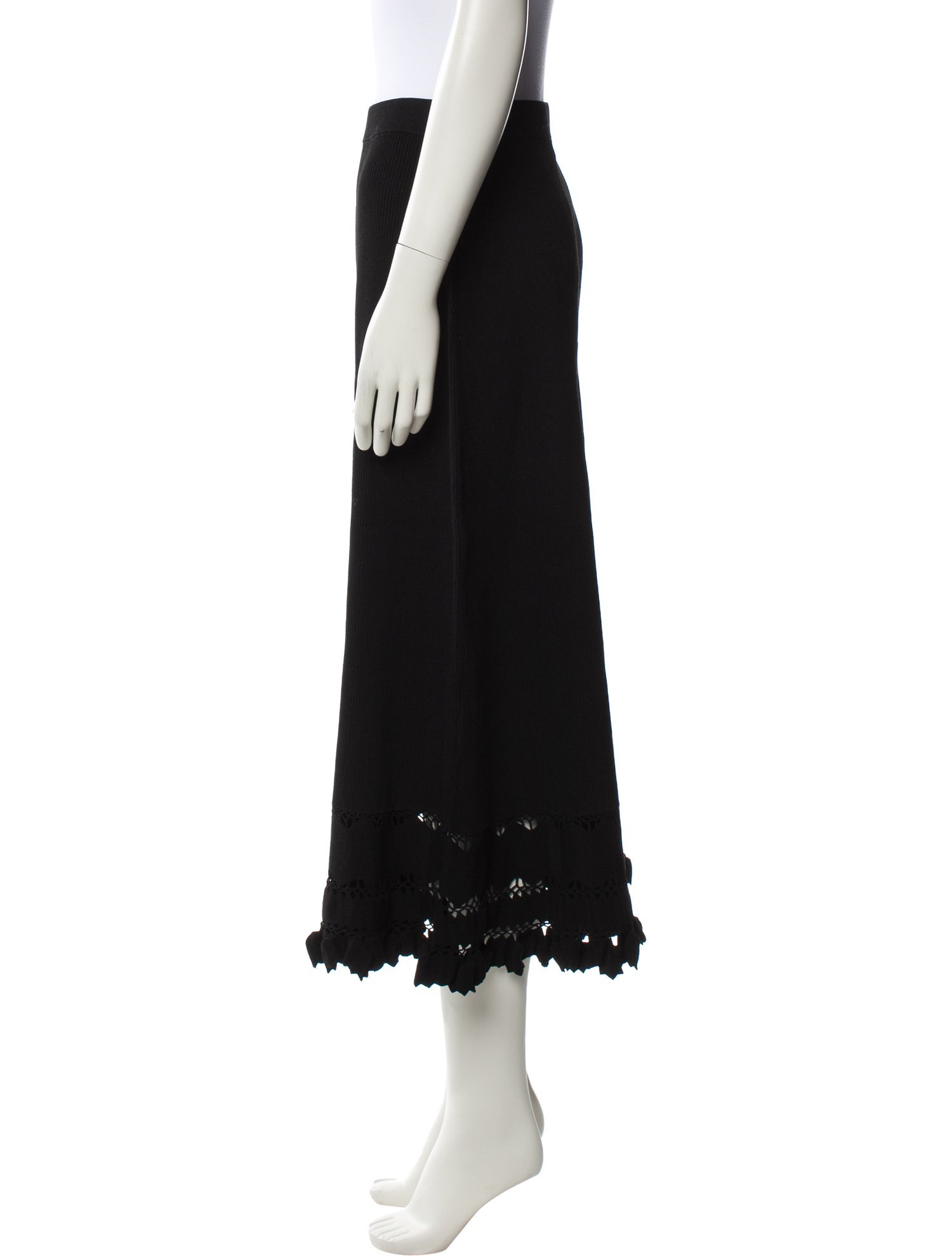 Ulla Johnson Ruffle Embellishment Midi Length Skirt