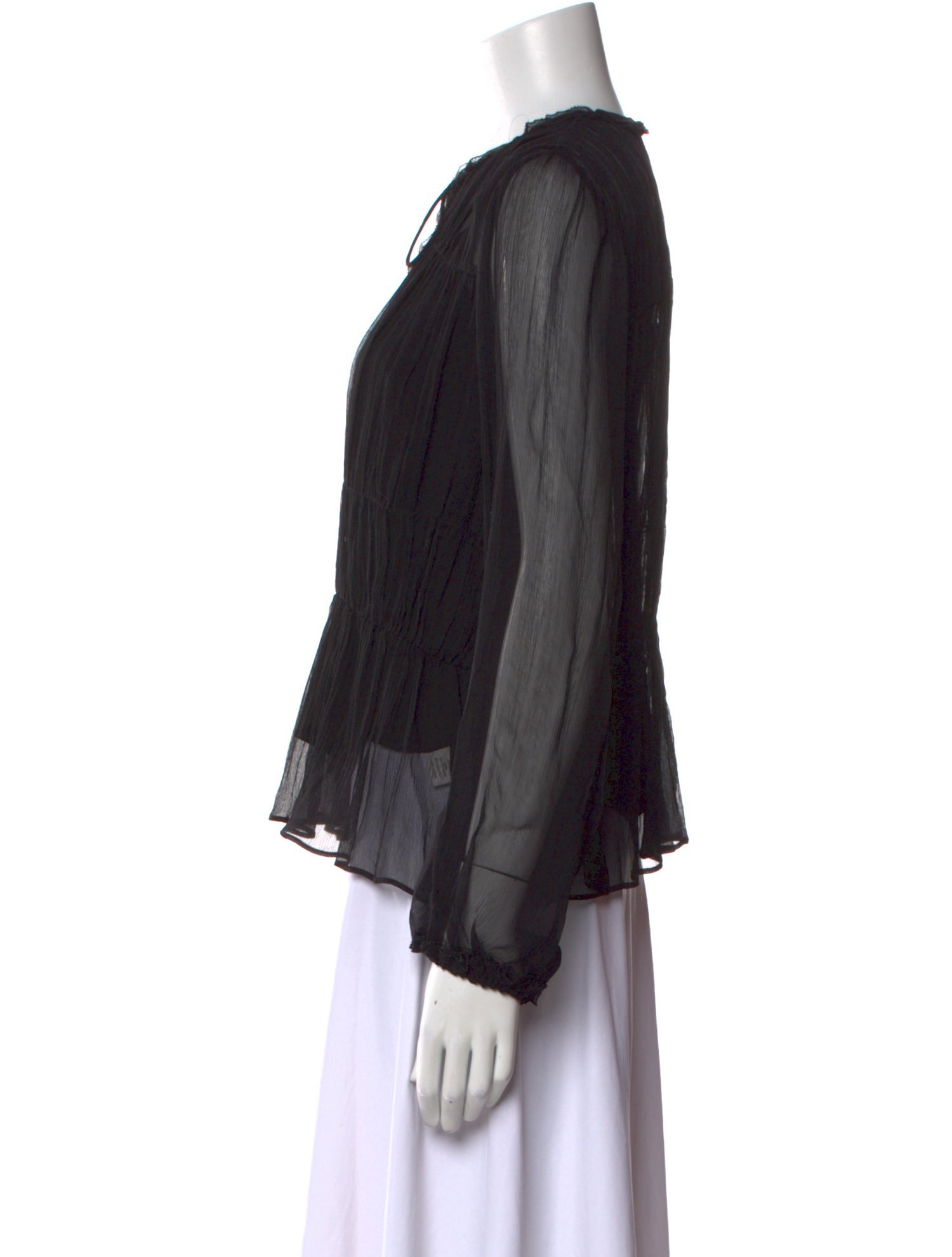 Ulla Johnson Silk V-Neck Blouse