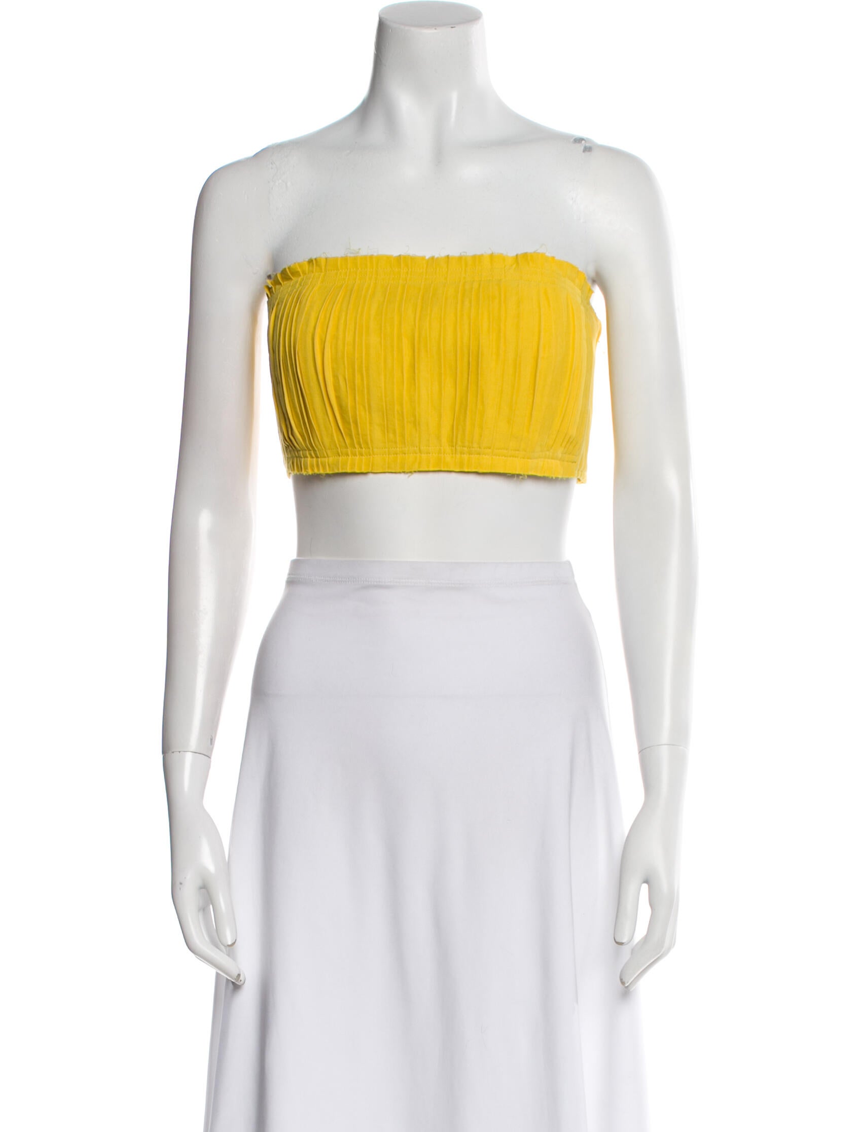 Ulla Johnson Strapless Crop Top