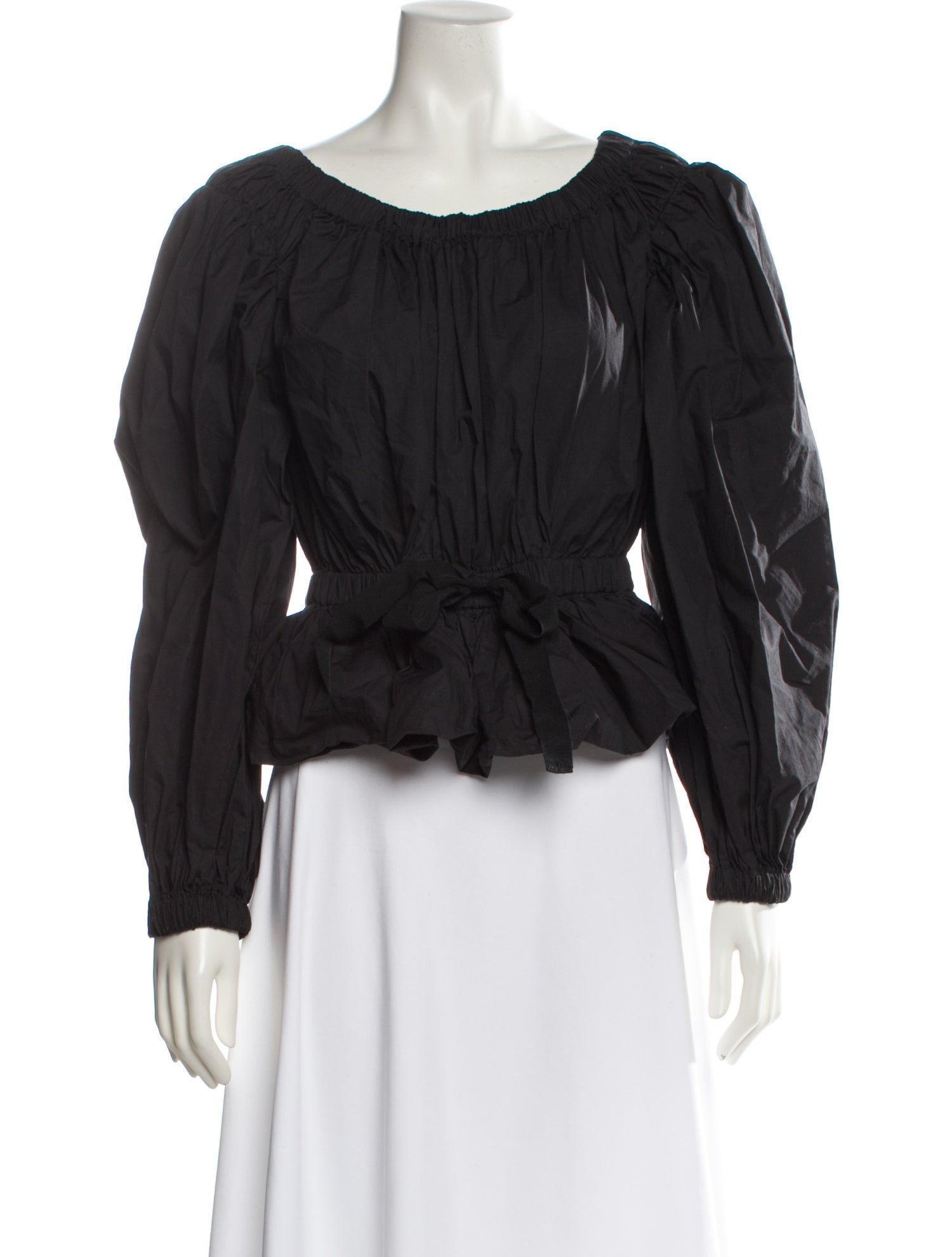 Ulla Johnson Scoop Neck Long Sleeve Blouse