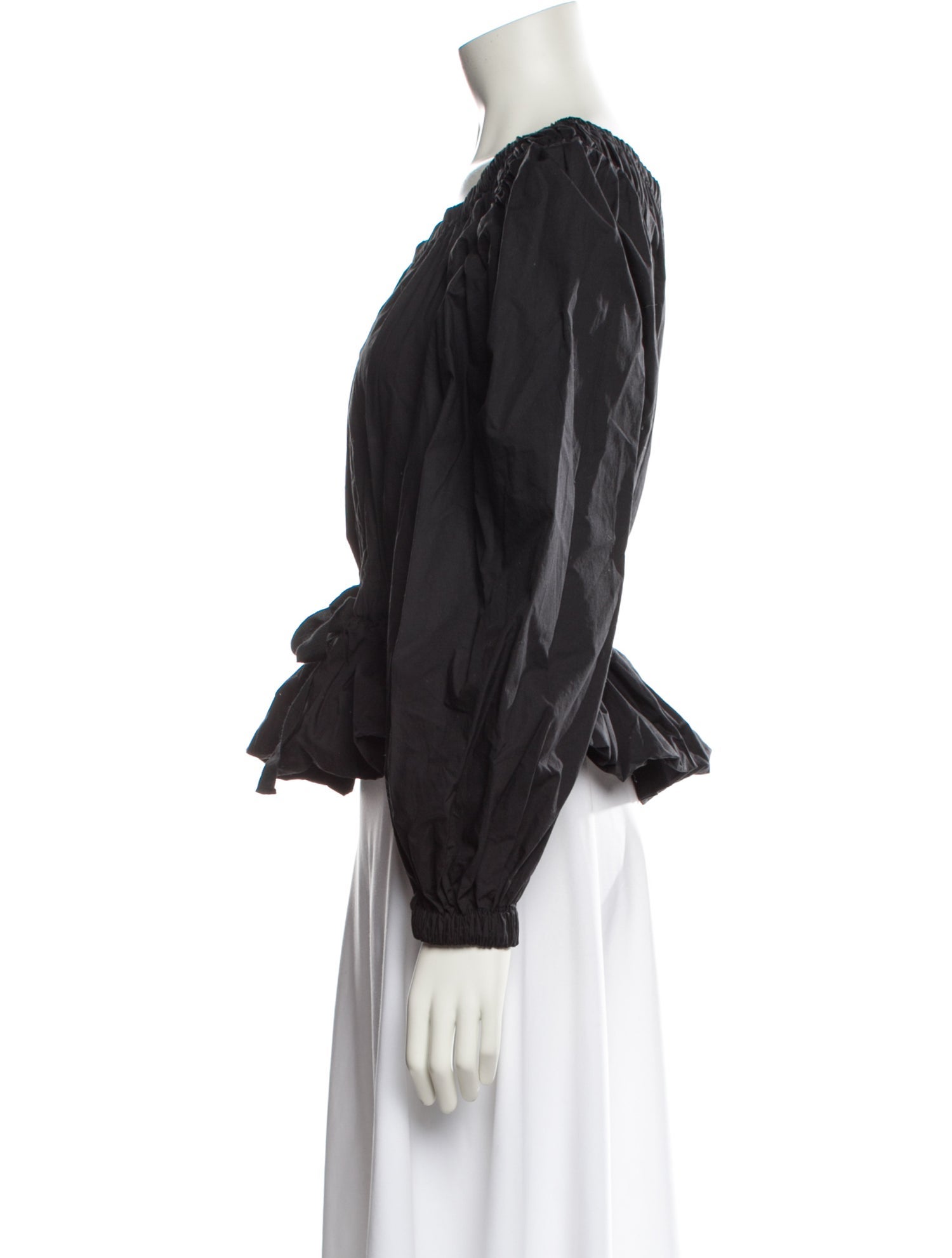 Ulla Johnson Scoop Neck Long Sleeve Blouse