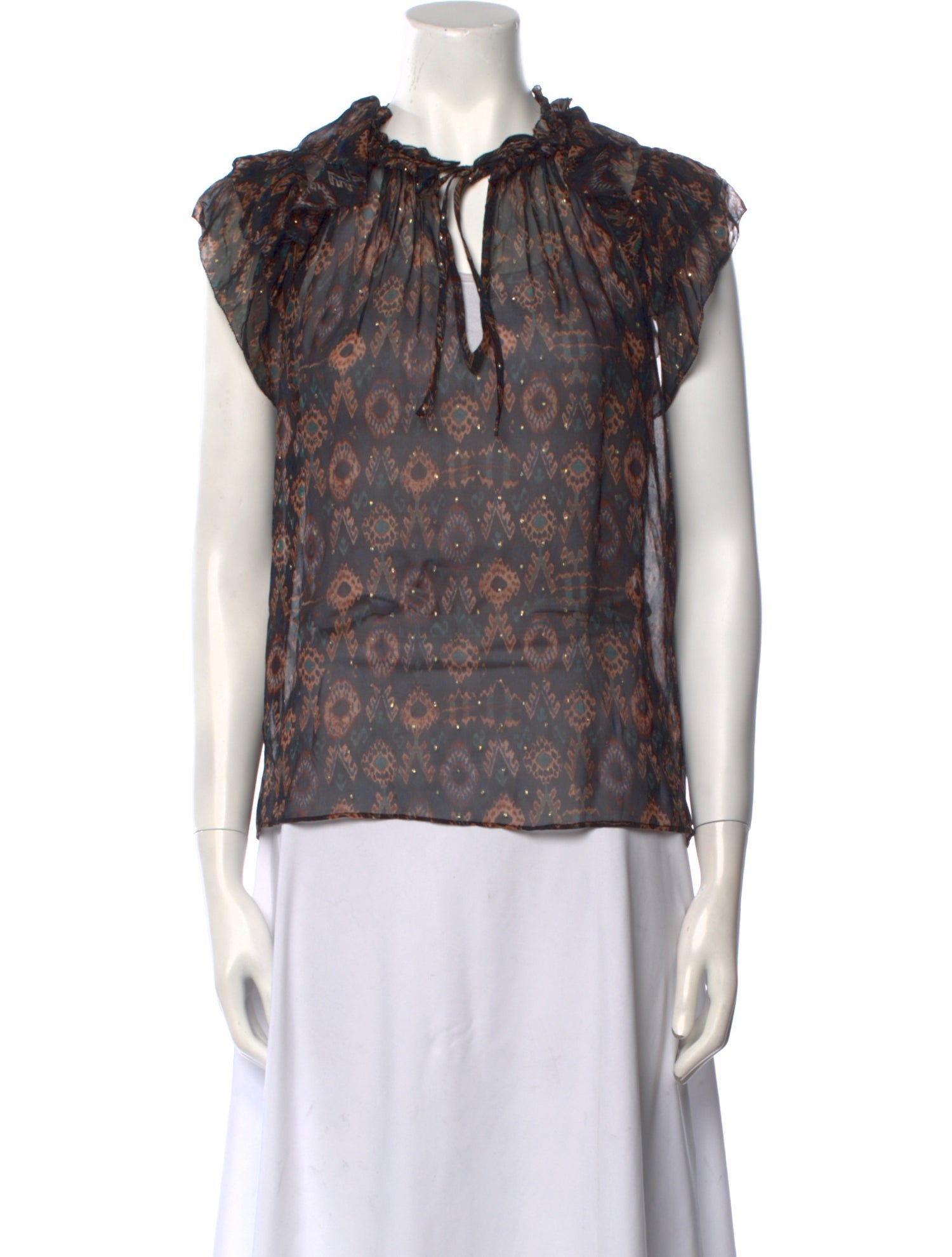 Ulla Johnson Silk Printed Blouse