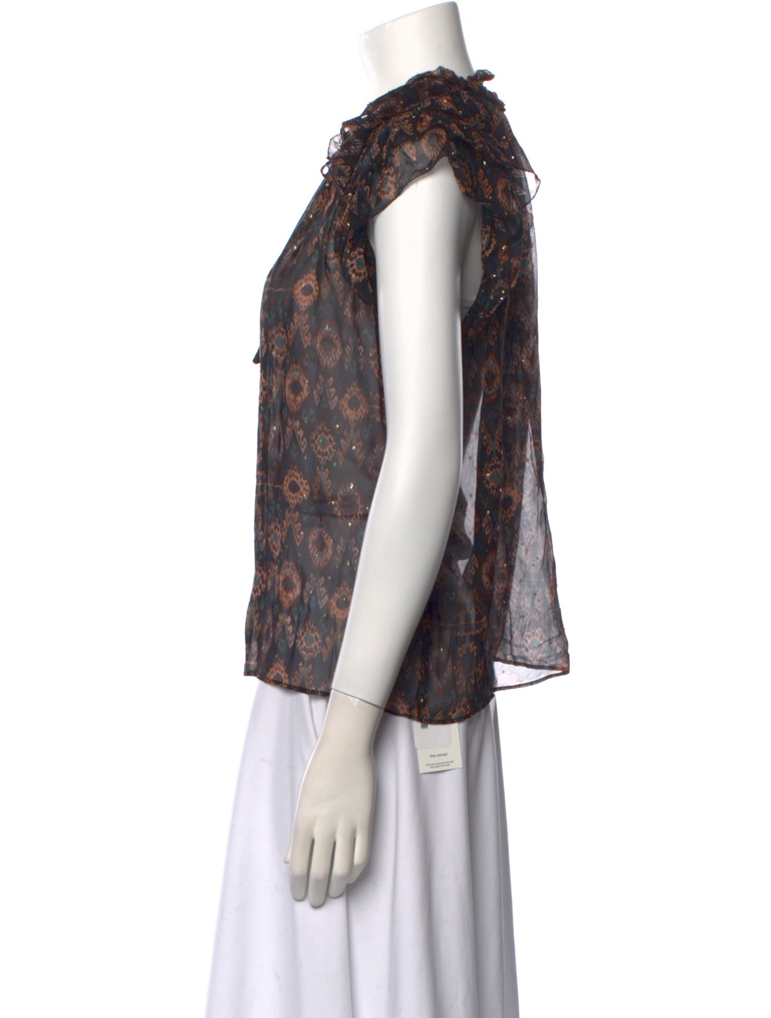 Ulla Johnson Silk Printed Blouse