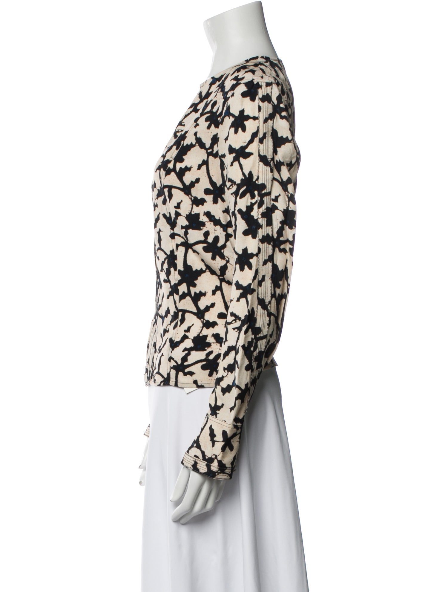 Ulla Johnson Printed V-Neck Blouse