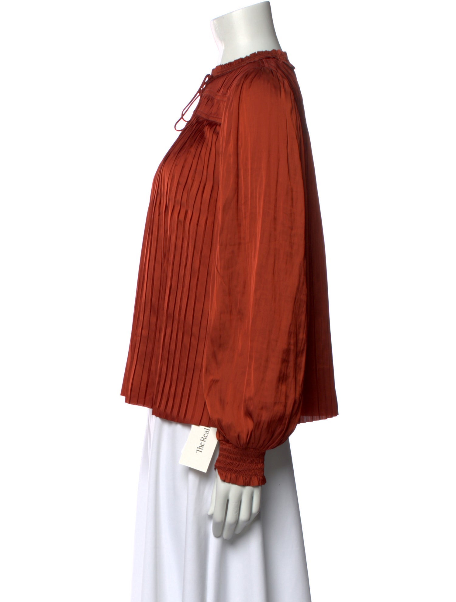 Ulla Johnson Mock Neck Long Sleeve Blouse