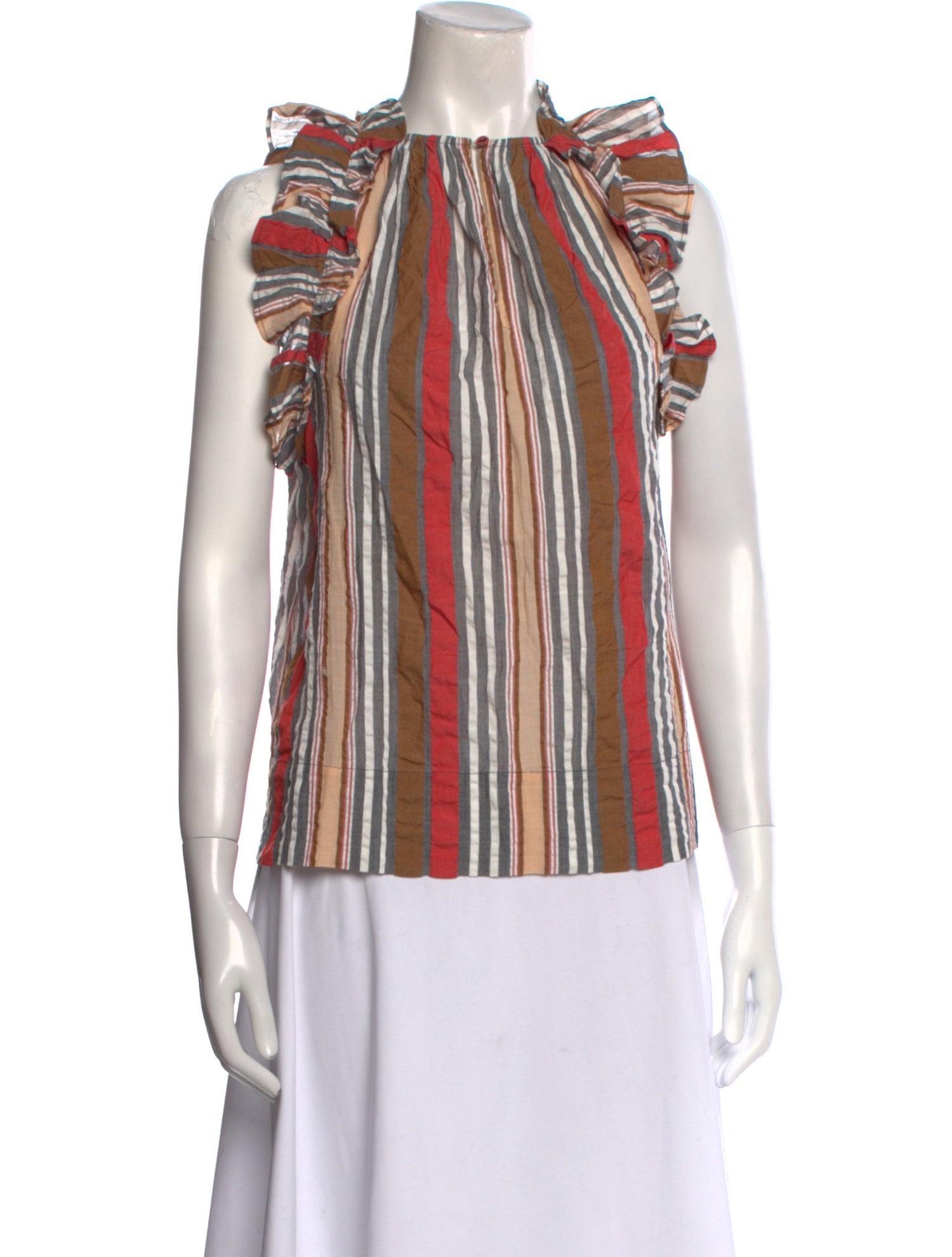 Ulla Johnson Striped Crew Neck Blouse