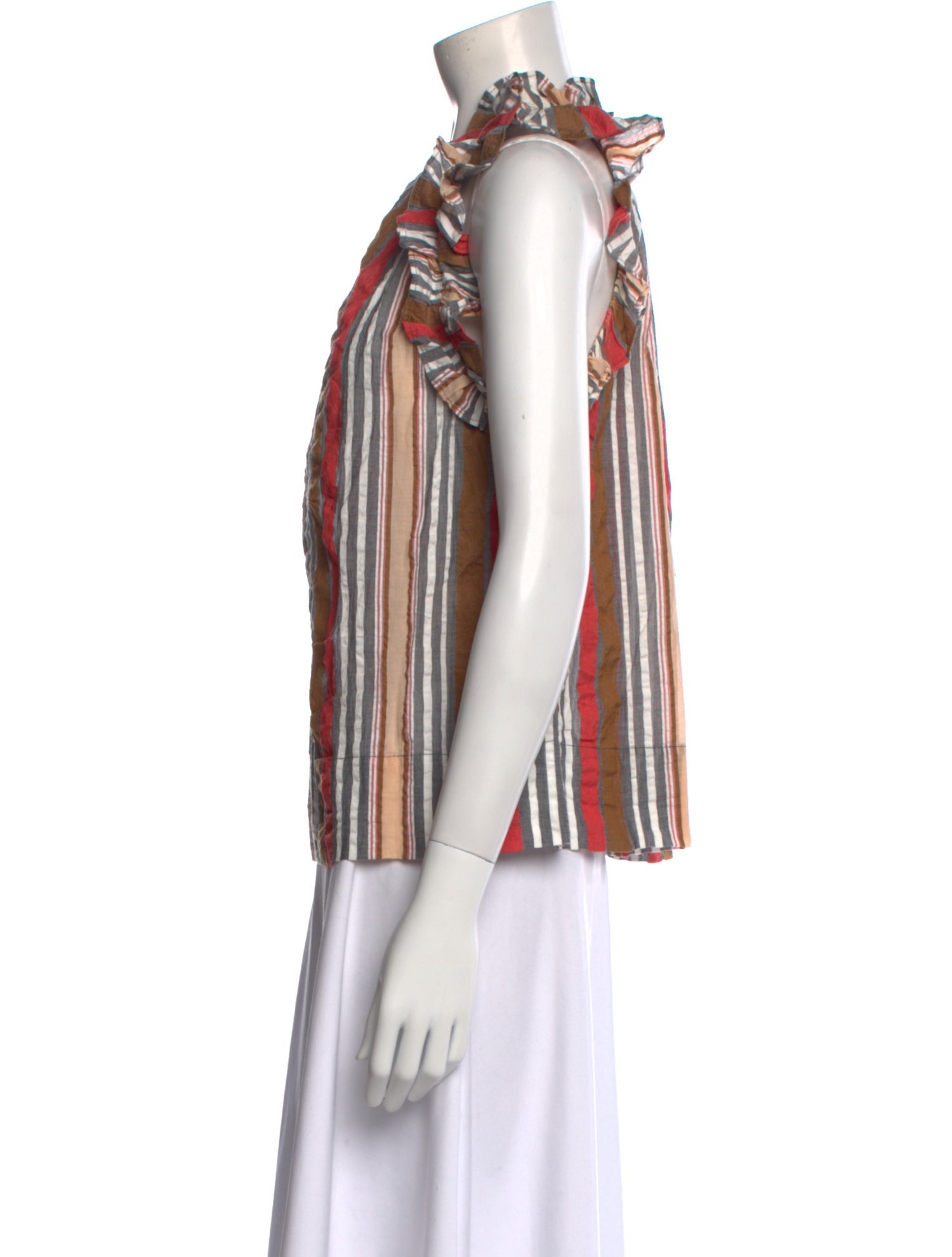 Ulla Johnson Striped Crew Neck Blouse