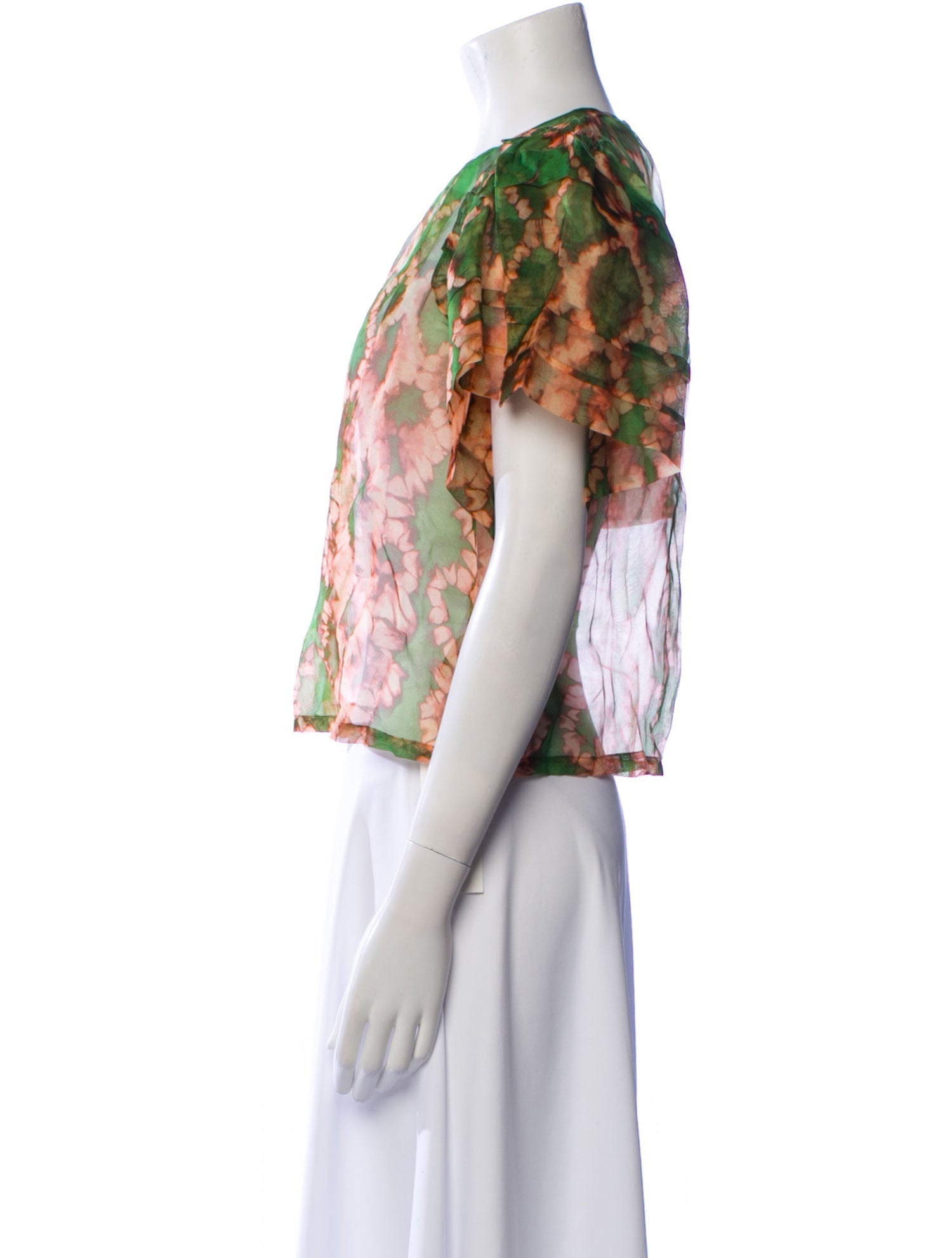 Ulla Johnson Silk Floral Print Blouse