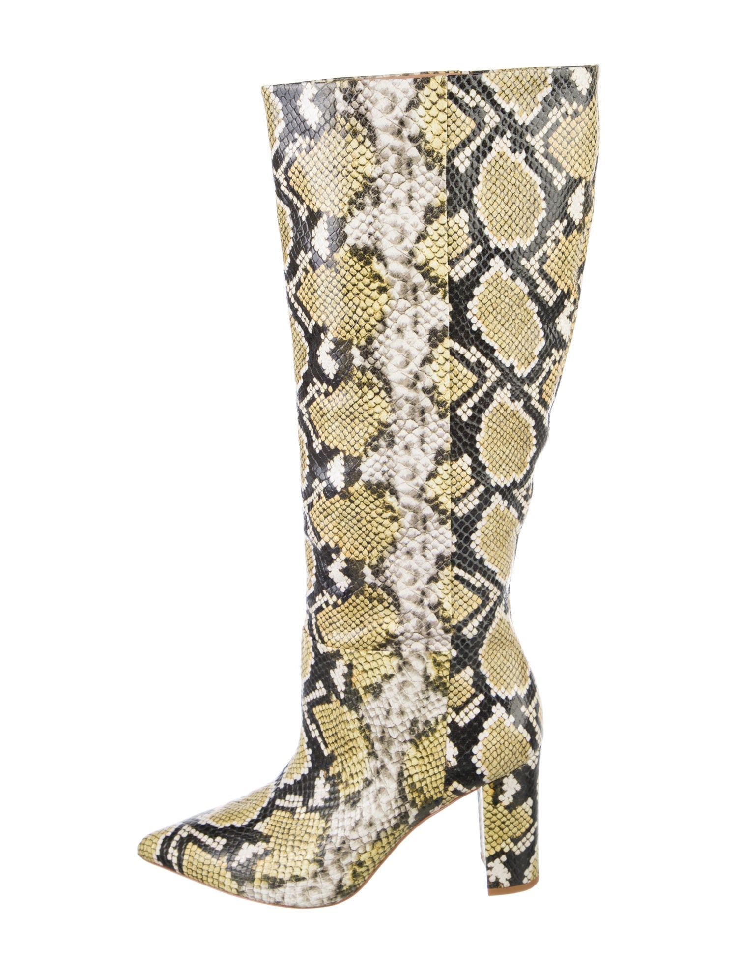 Ulla Johnson Embossed Leather Animal Print Boots
