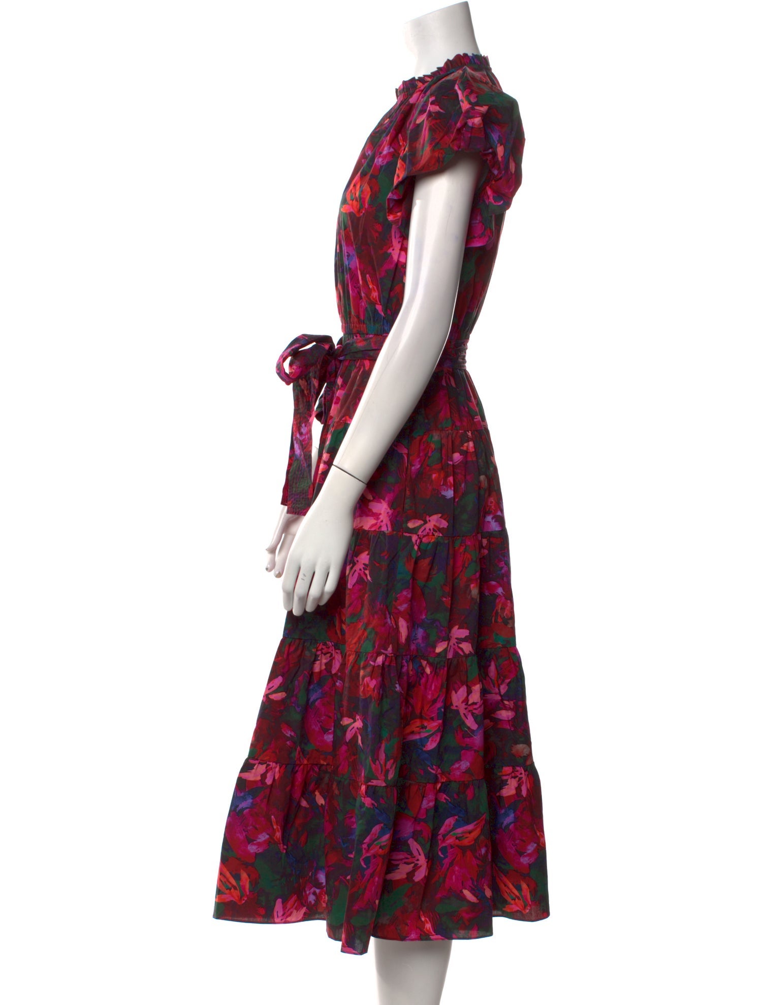 Ulla Johnson Floral Print Midi Length Dress w/ Tags