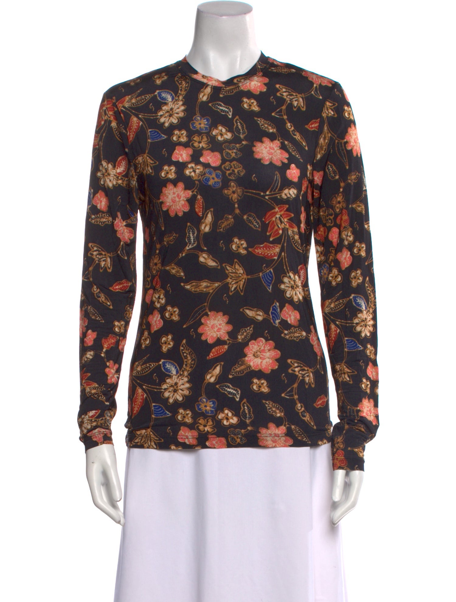 Ulla Johnson Floral Print Crew Neck Top w/ Tags