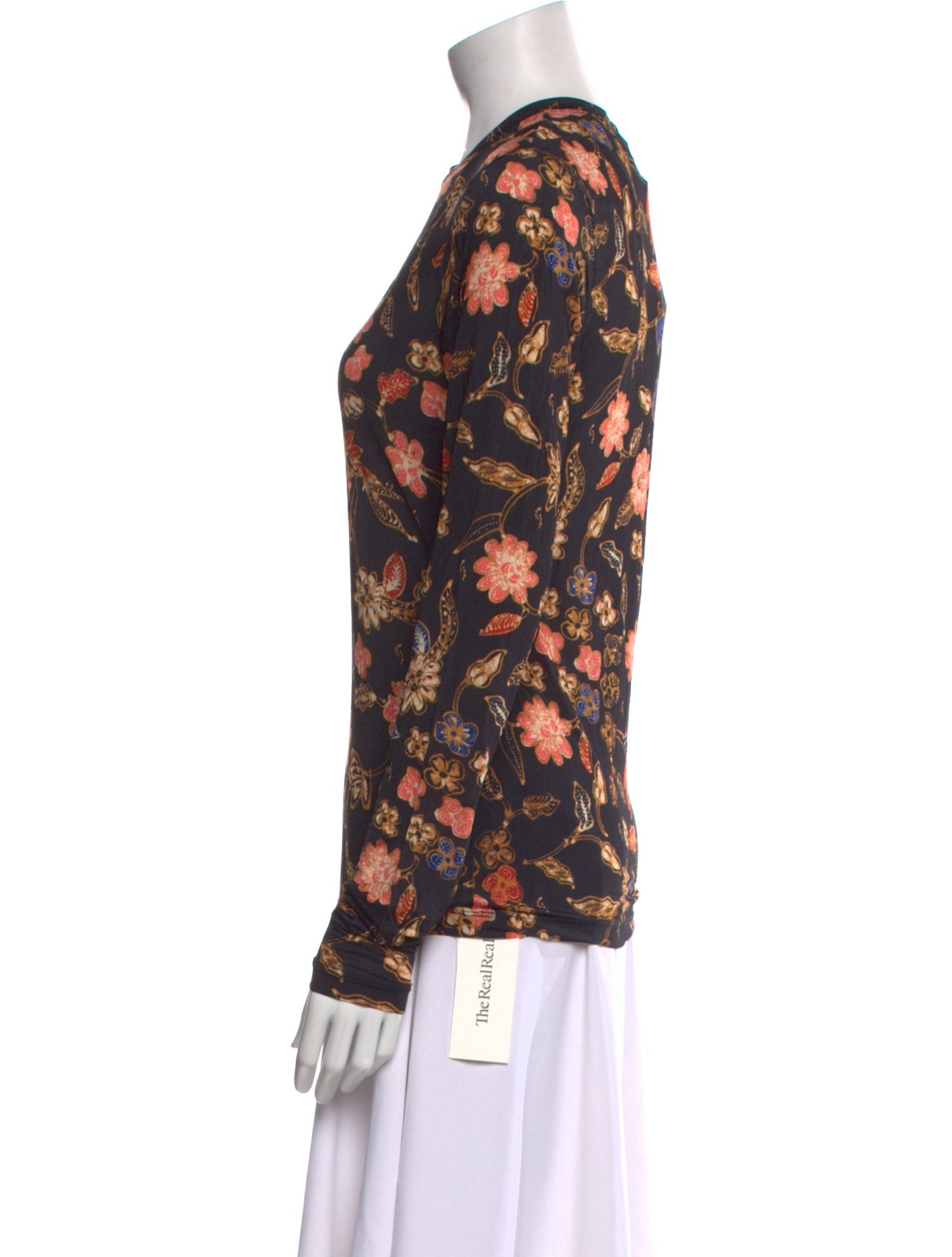 Ulla Johnson Floral Print Crew Neck Top w/ Tags