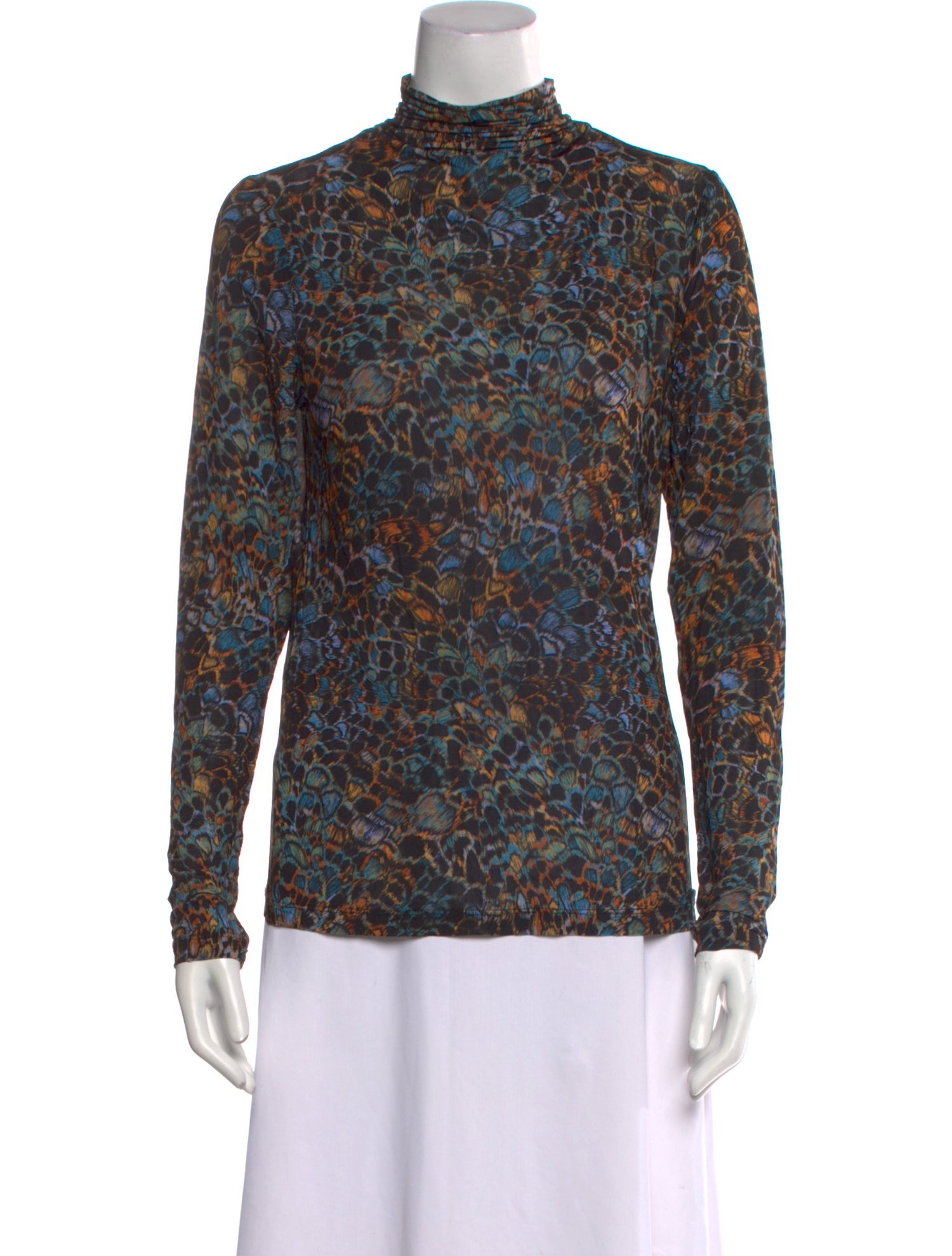 Ulla Johnson Printed Mock Neck Top w/ Tags