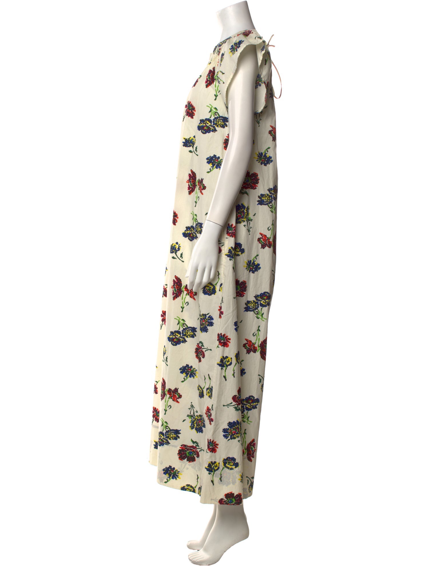 Ulla Johnson Floral Print Crew Neck Jumpsuit