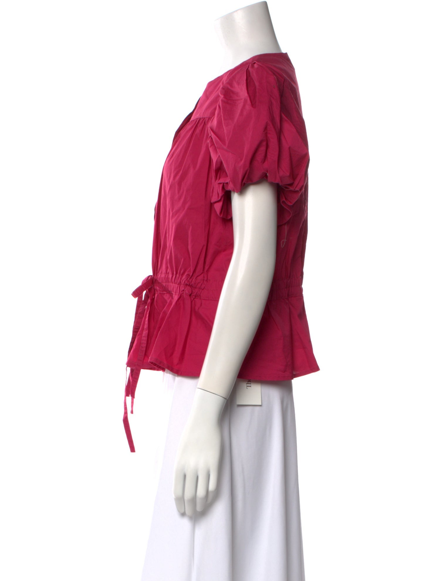 Ulla Johnson Crew Neck Short Sleeve Top