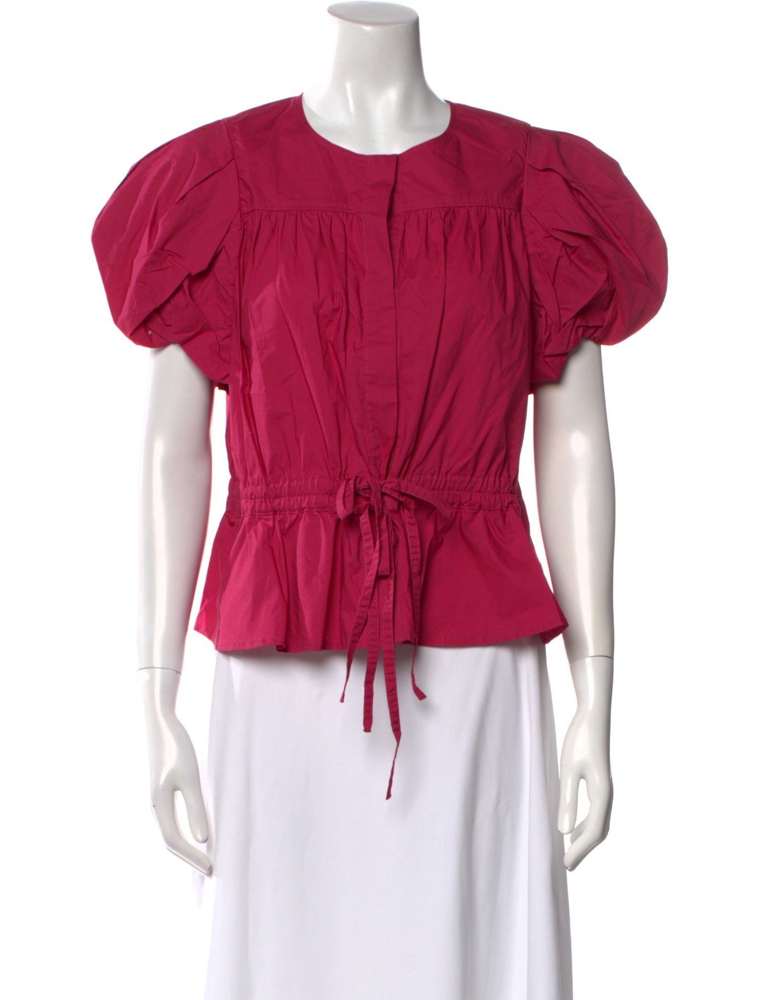 Ulla Johnson Crew Neck Short Sleeve Top