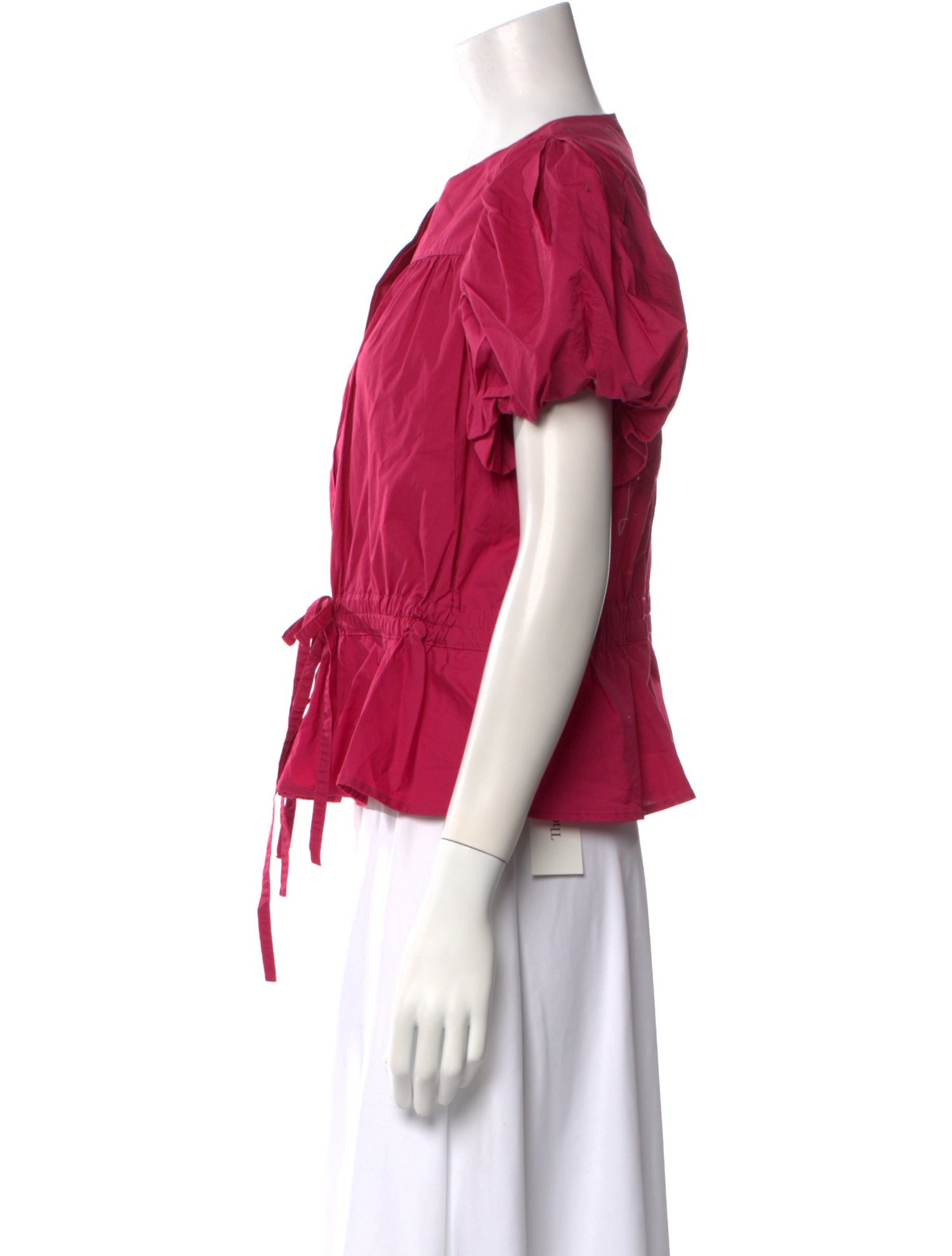 Ulla Johnson Crew Neck Short Sleeve Top