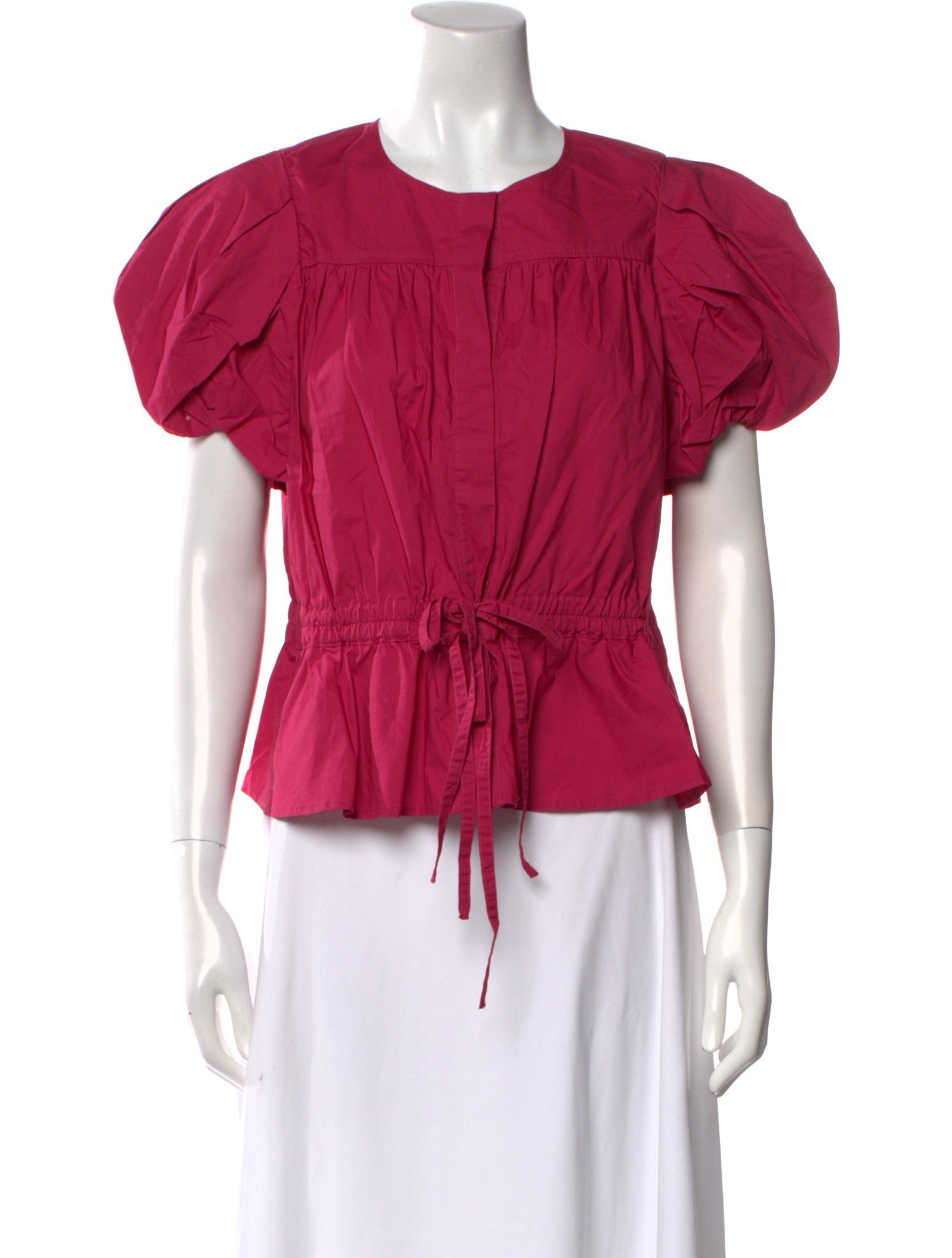 Ulla Johnson Crew Neck Short Sleeve Top