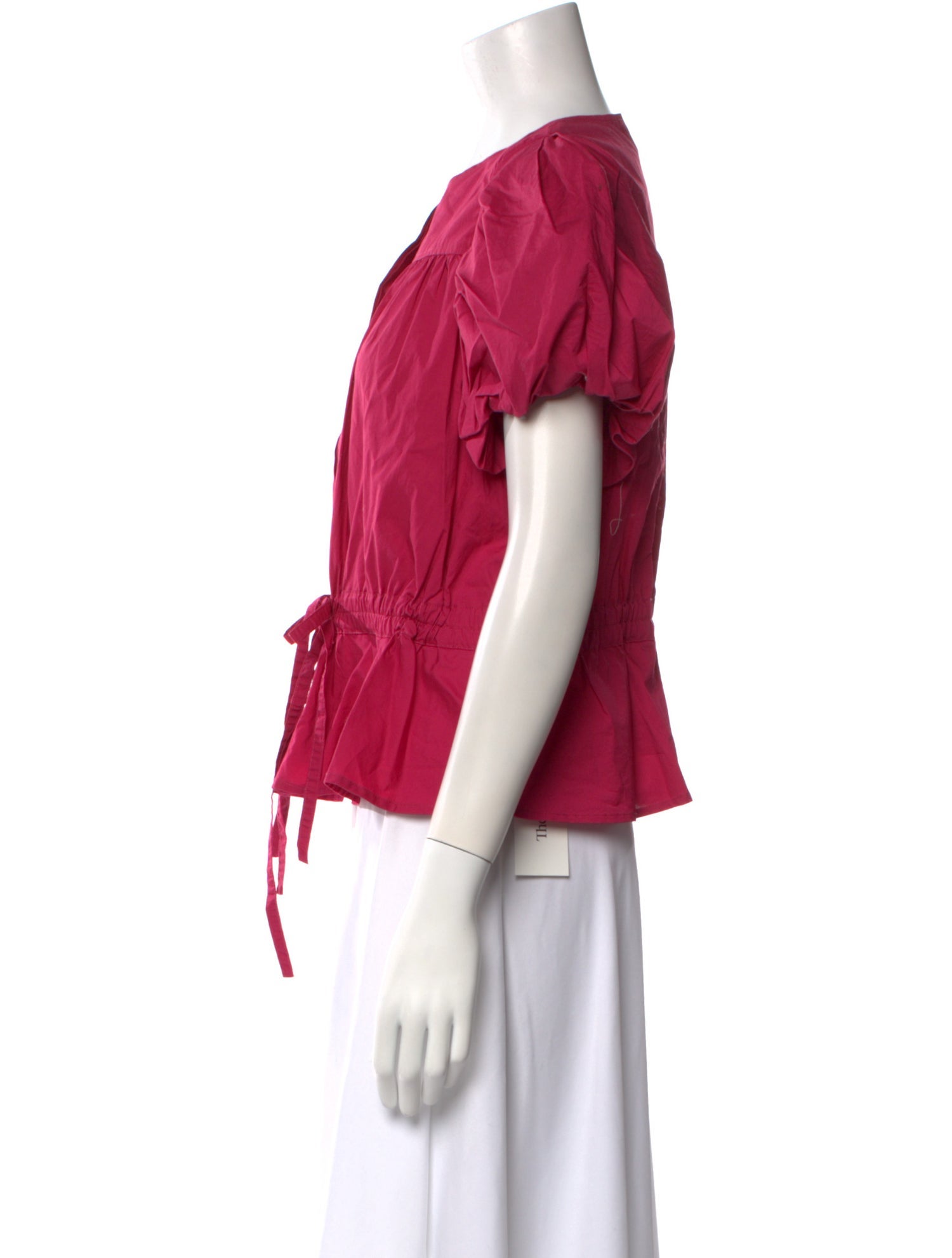 Ulla Johnson Crew Neck Short Sleeve Top