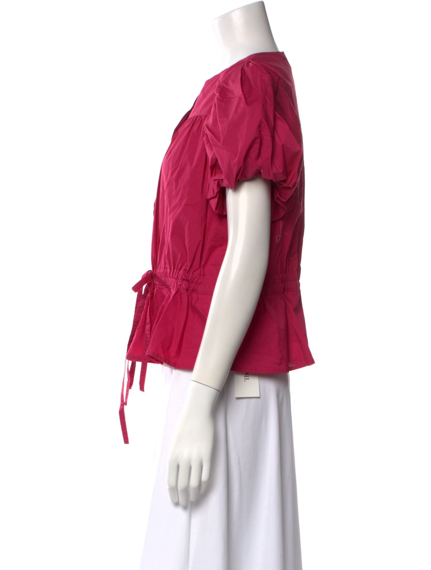 Ulla Johnson Crew Neck Short Sleeve Blouse