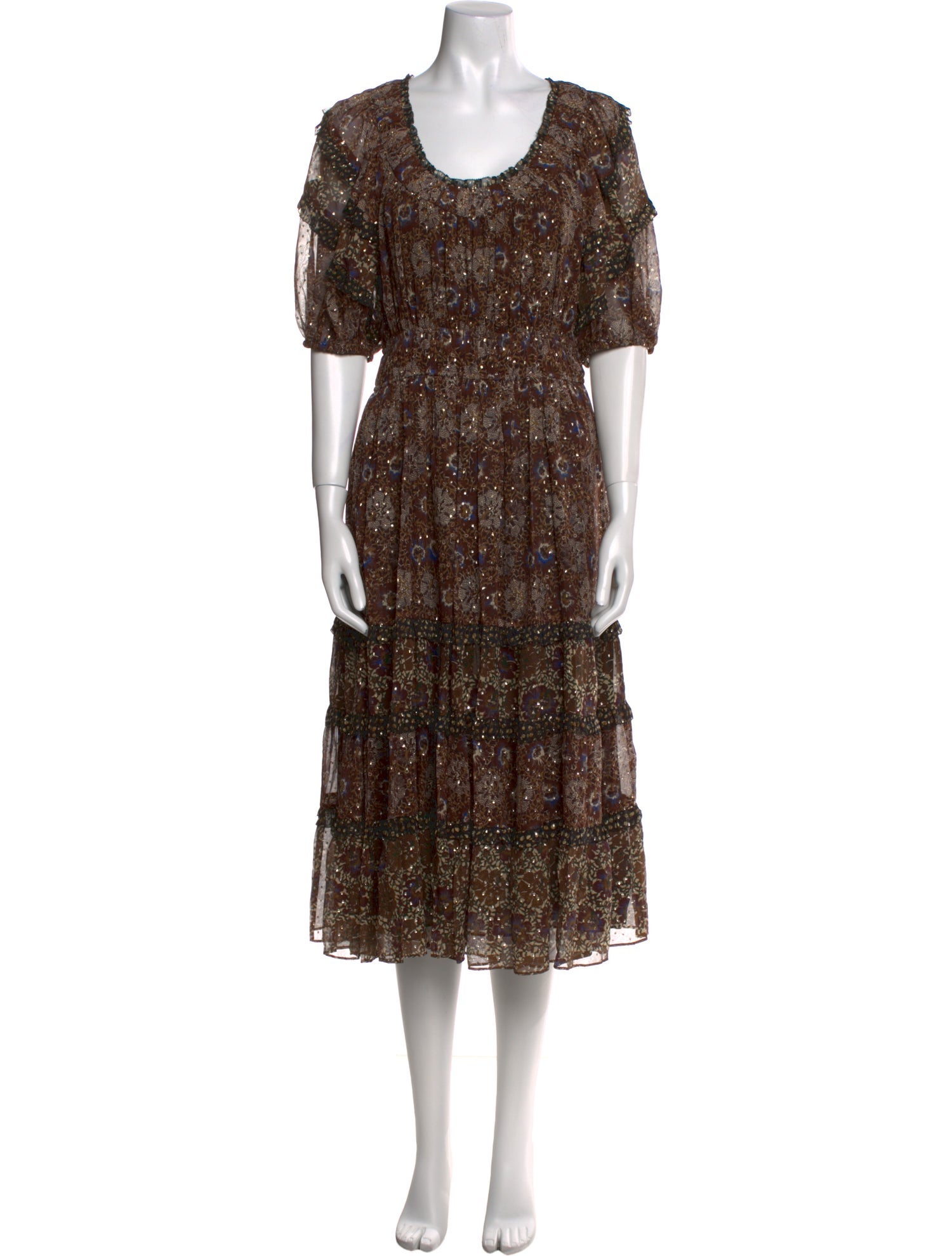 Ulla Johnson Silk Midi Length Dress w/ Tags