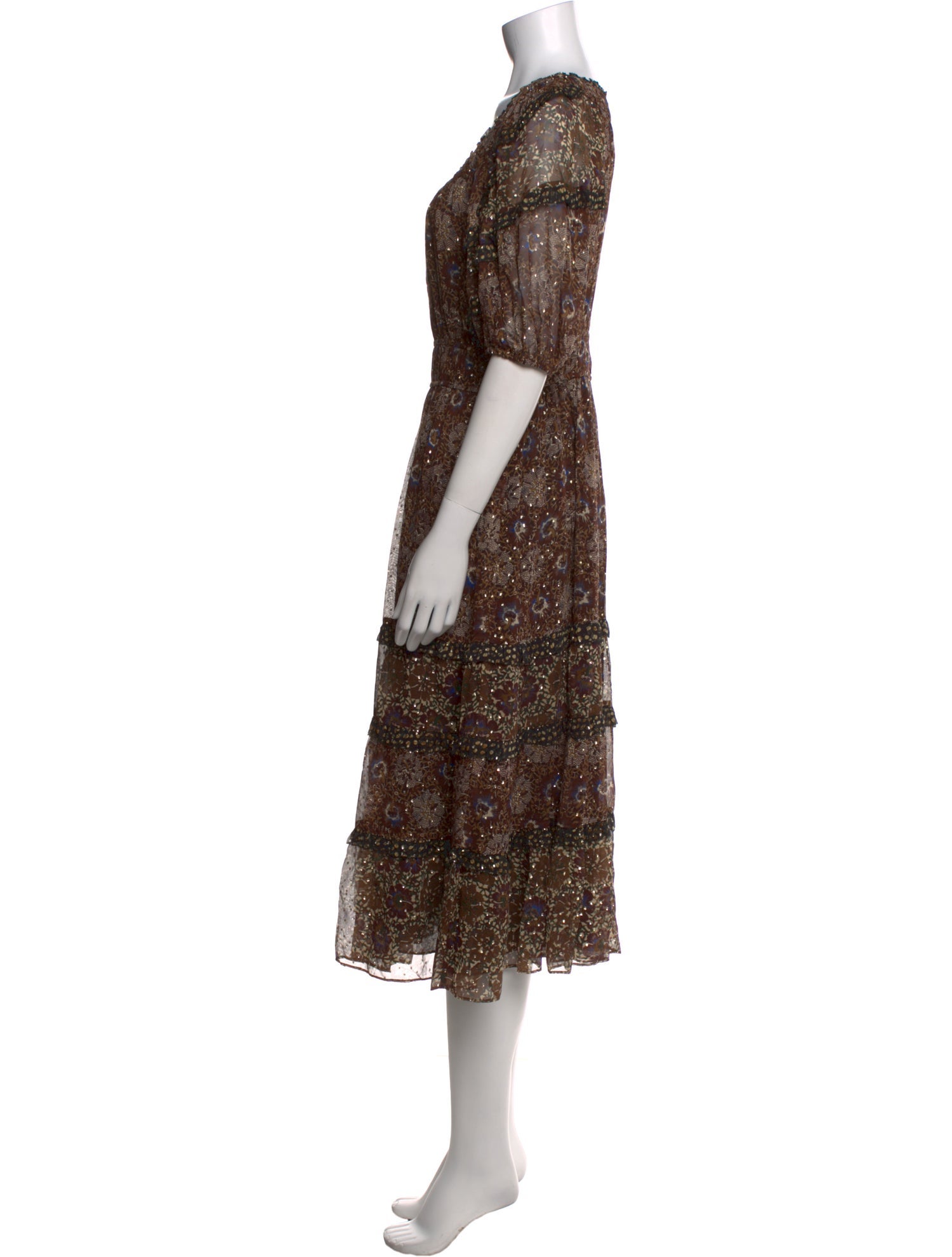 Ulla Johnson Silk Midi Length Dress w/ Tags