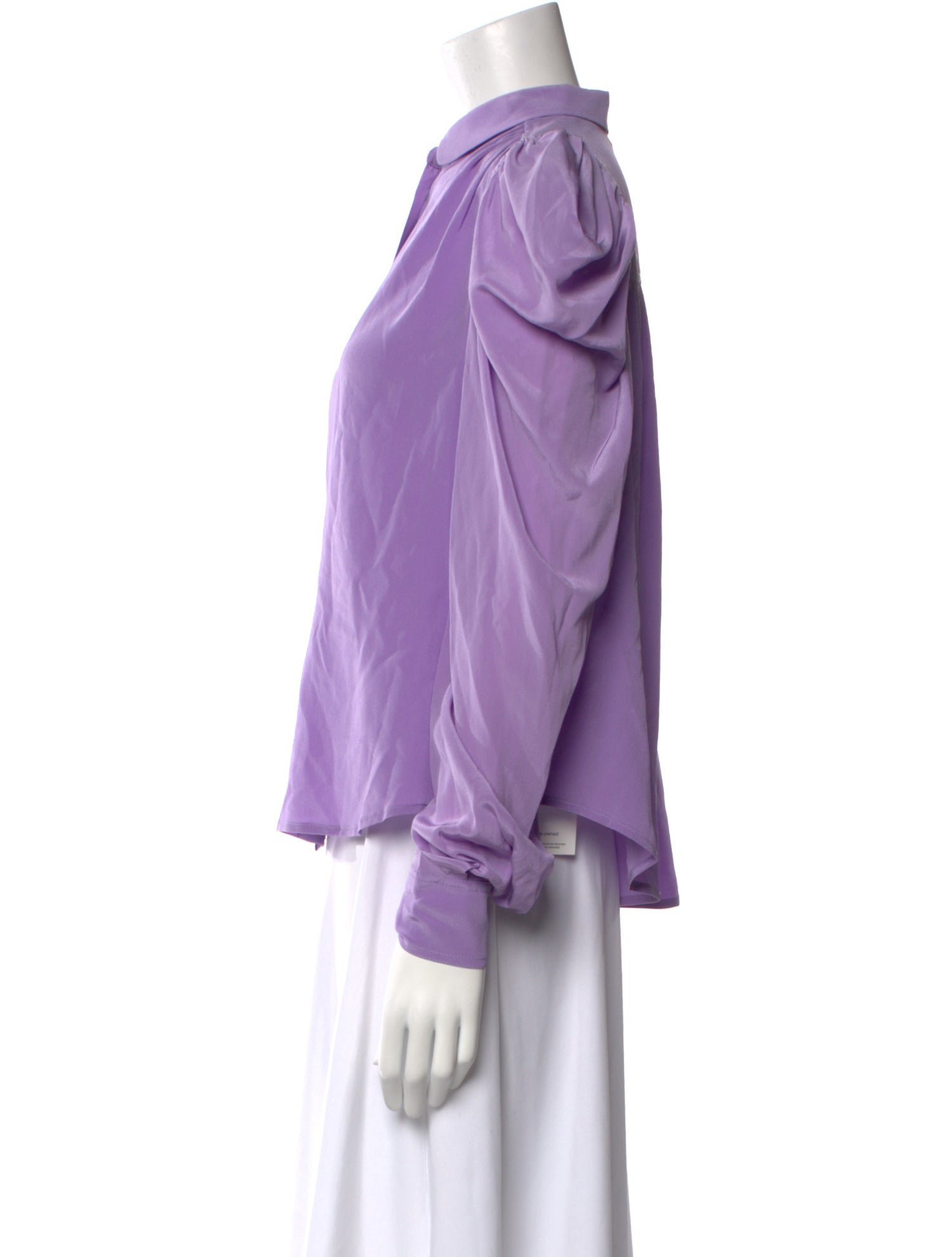 Ulla Johnson Silk Long Sleeve Button-Up Top