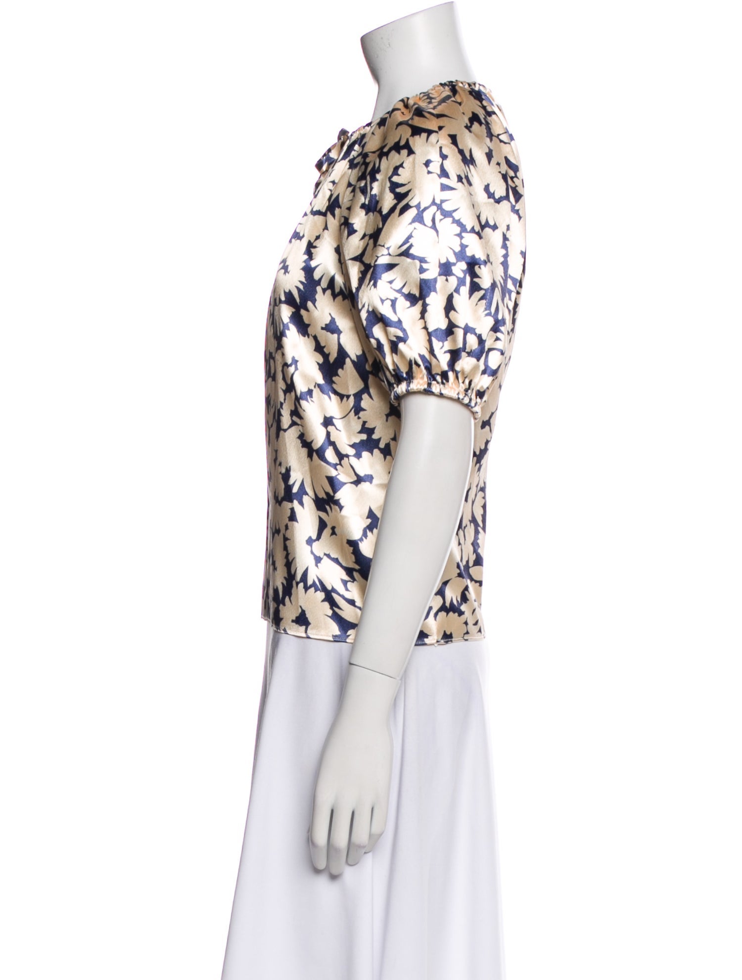Ulla Johnson Floral Print Crew Neck Blouse w/ Tags