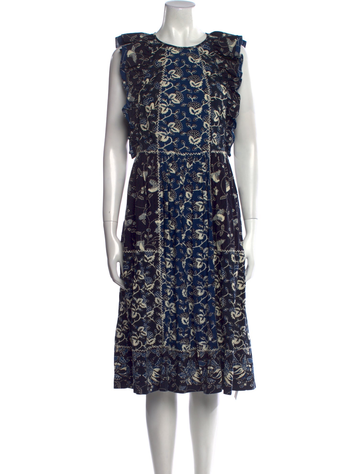 Ulla Johnson Floral Print Midi Length Dress