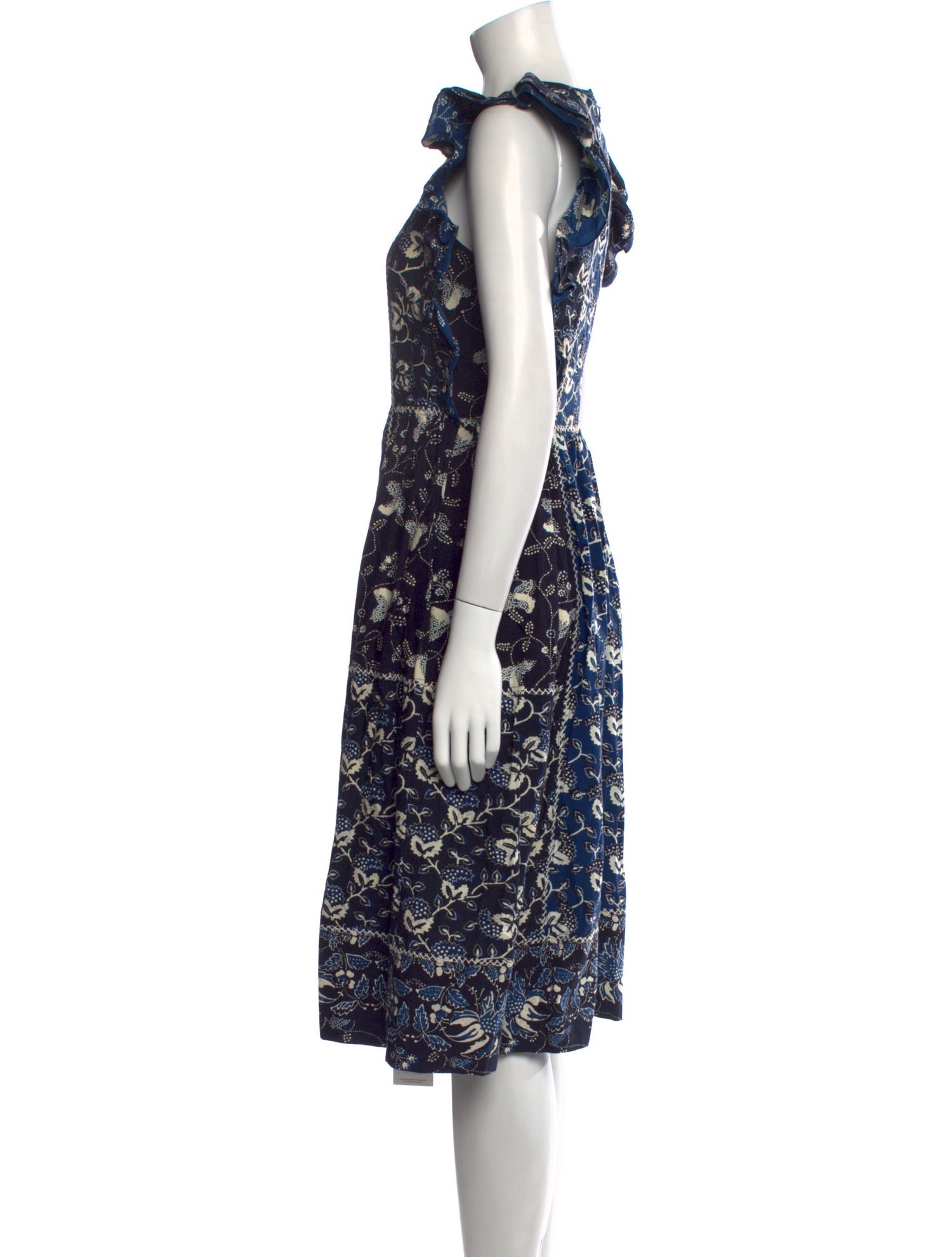 Ulla Johnson Floral Print Midi Length Dress