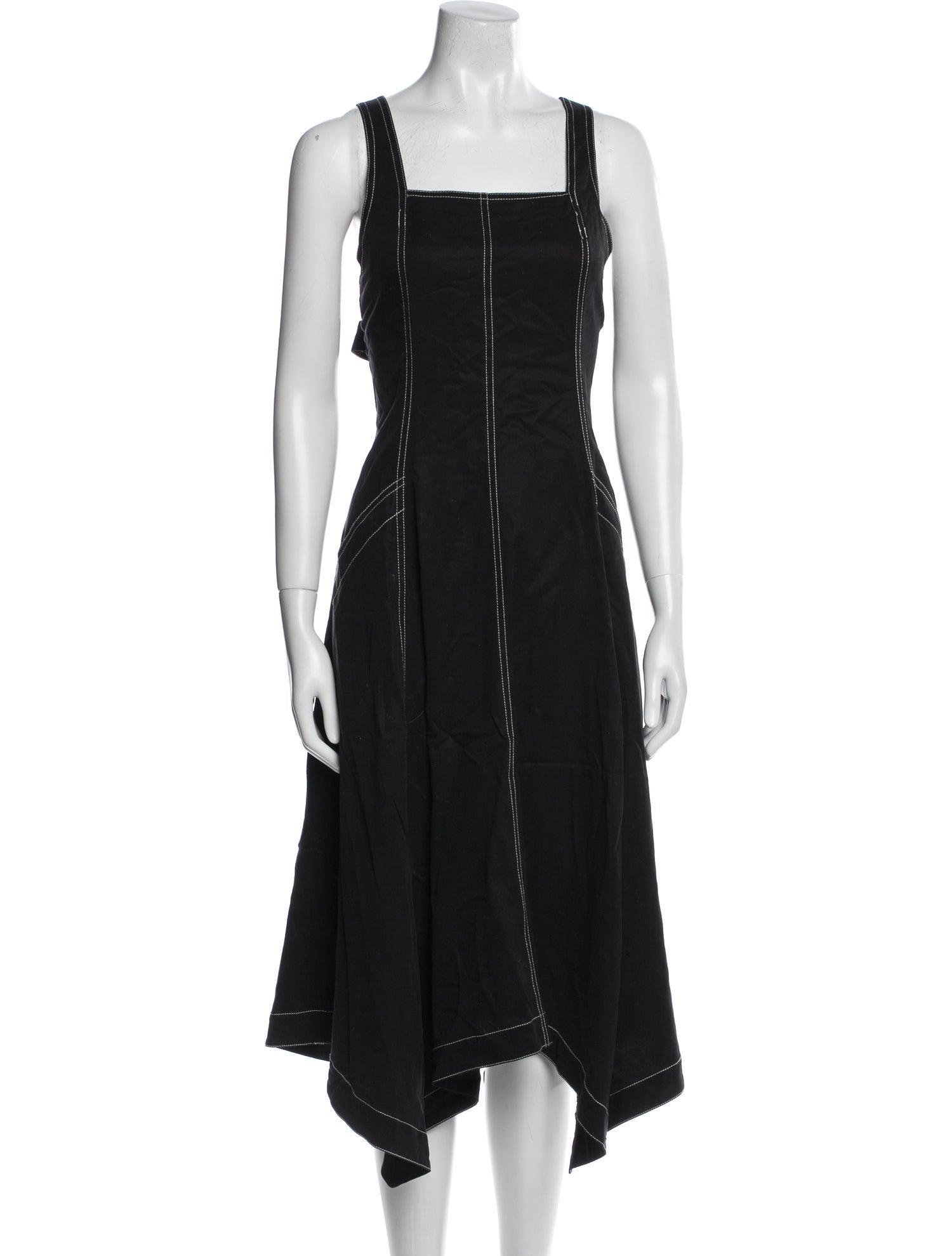 Ulla Johnson Square Neckline Midi Length Dress