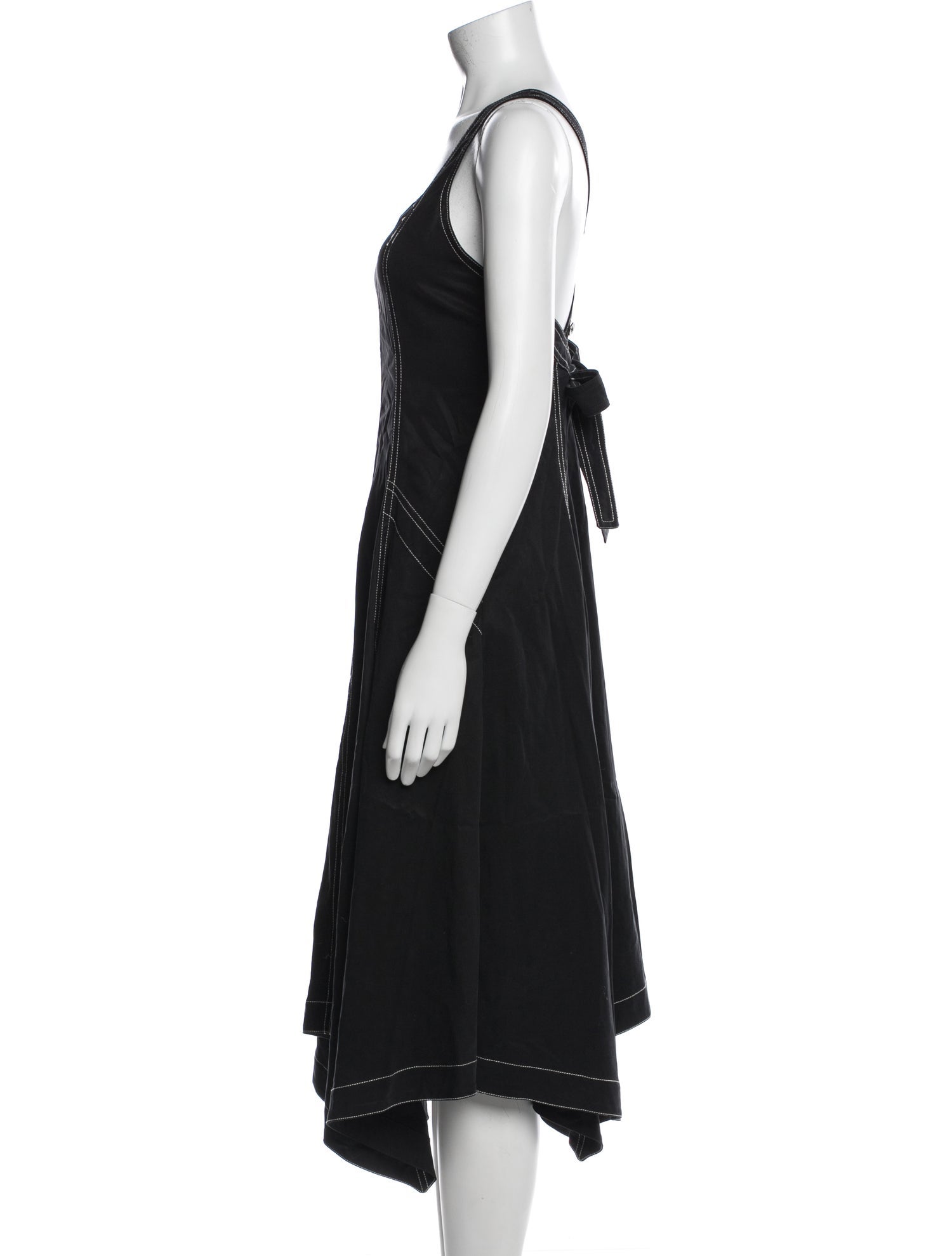 Ulla Johnson Square Neckline Midi Length Dress