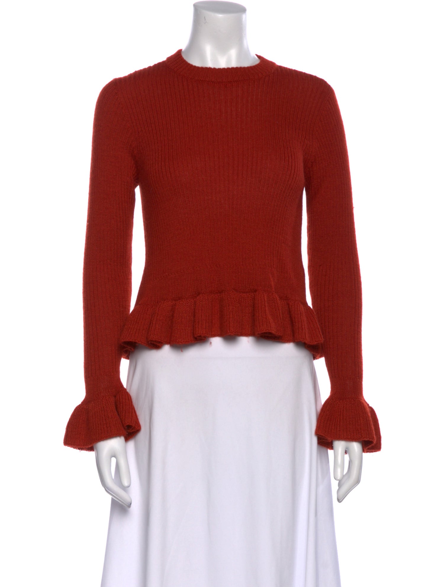 Ulla Johnson Alpaca Crew Neck Crop Top